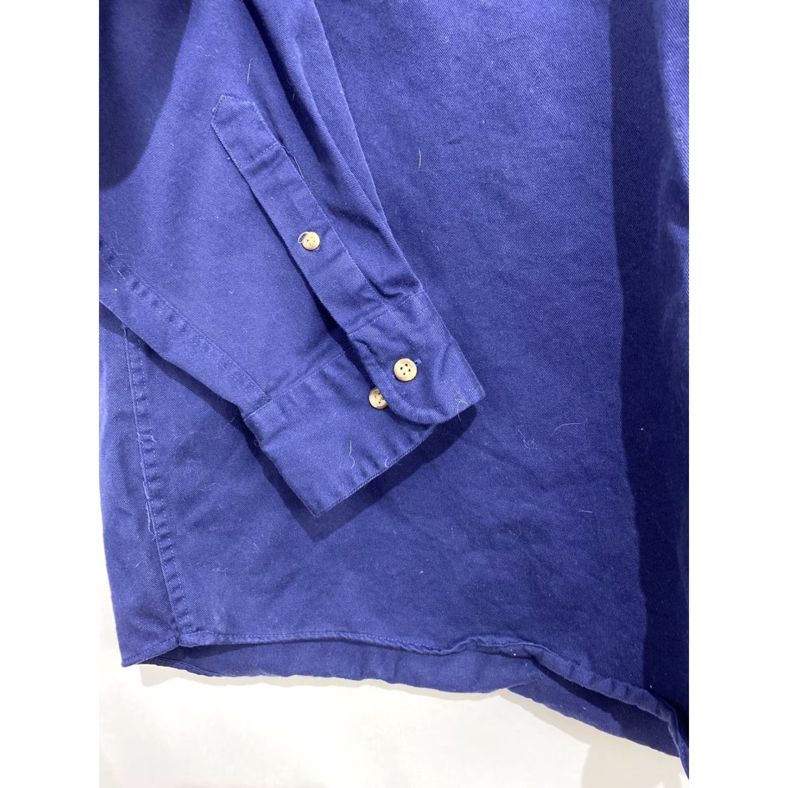 Vintage VINTAGE Oshkosh B'gosh Navy Blue Single Needle Tailoring Flannel Shirt Men's XL Work Size US XL / EU 56 / 4 - 5 Thumbnail