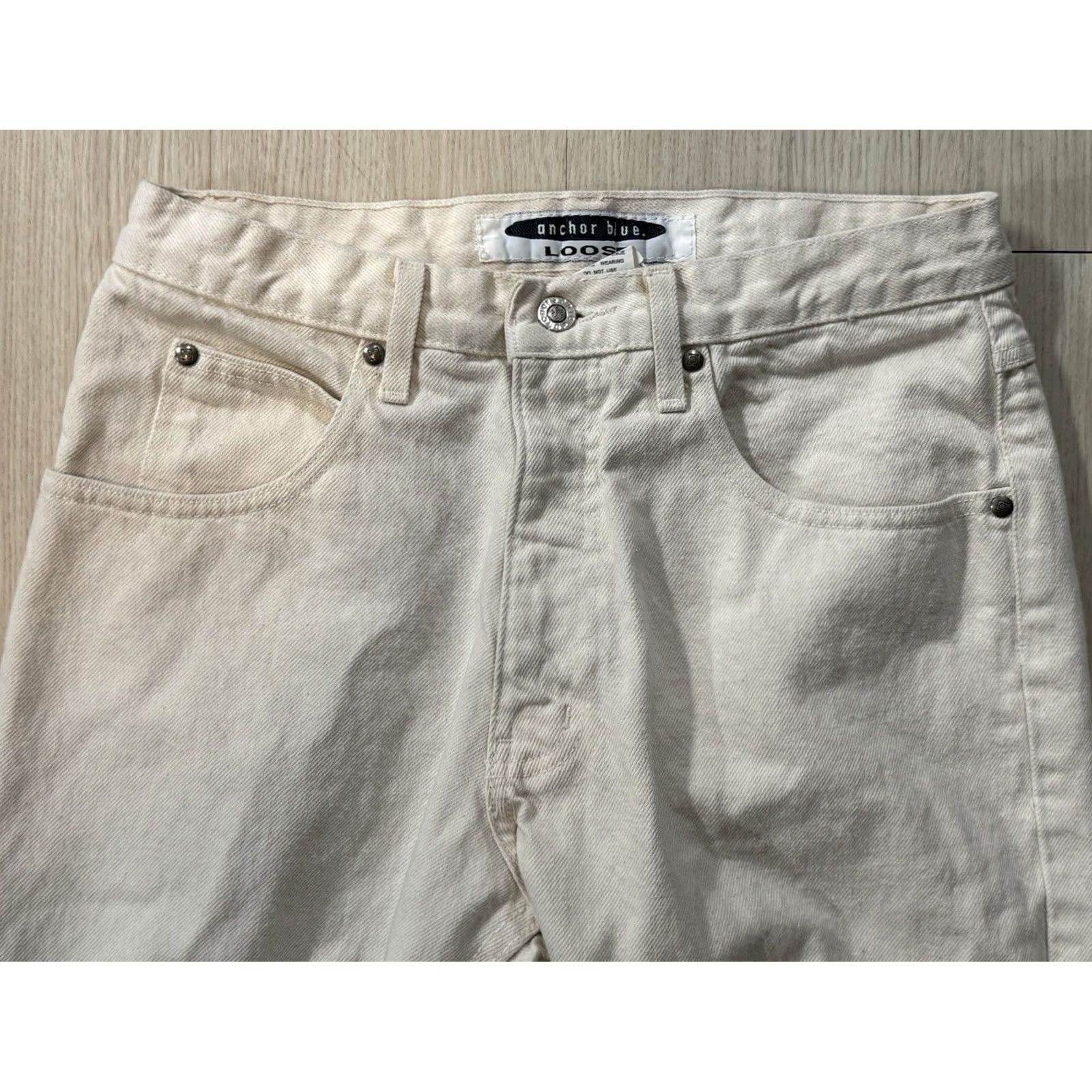 Anchor Blue VINTAGE Anchor Blue Jeans 29x28 Denim Relaxed Grunge 5-Pocket Baggy Wide-Leg Male Mens Casual Classic Size US 29 - 3 Thumbnail