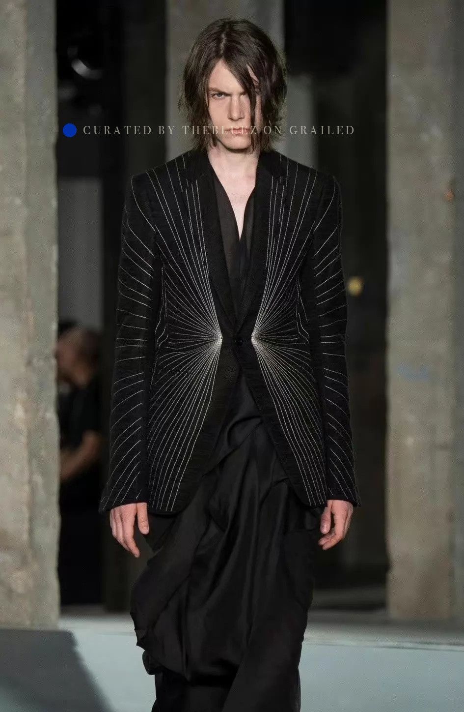 Rick Owens Ray Blazer in Sleek Black Size US M / EU 48-50 / 2 - 1 Thumbnail