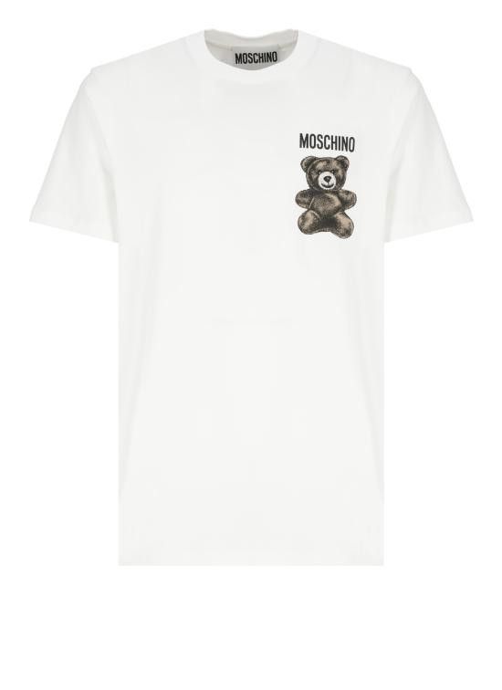 Moschino MOSCHINO Men T-Shirts 0711 02411001 White Size US XL / EU 56 / 4 - 1 Thumbnail