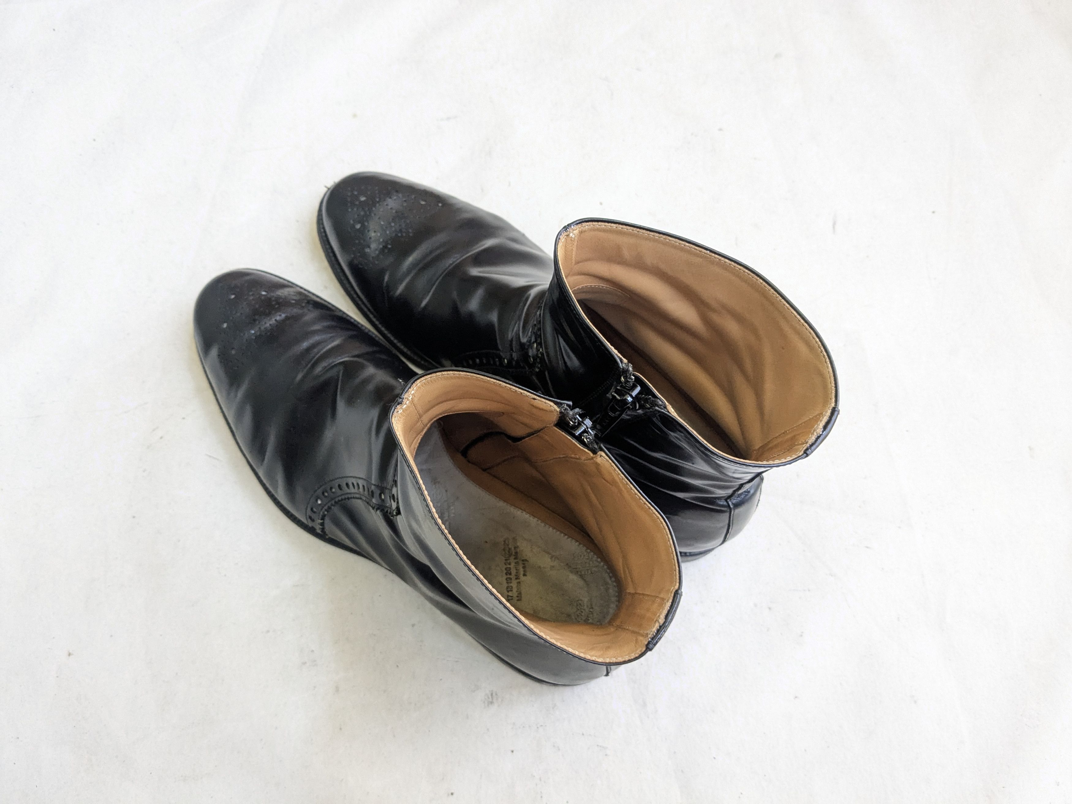 Maison Margiela Maison Margiela Side Zip Boots Black Brogues 9 42 Size US 9 / EU 42 - 10 Thumbnail