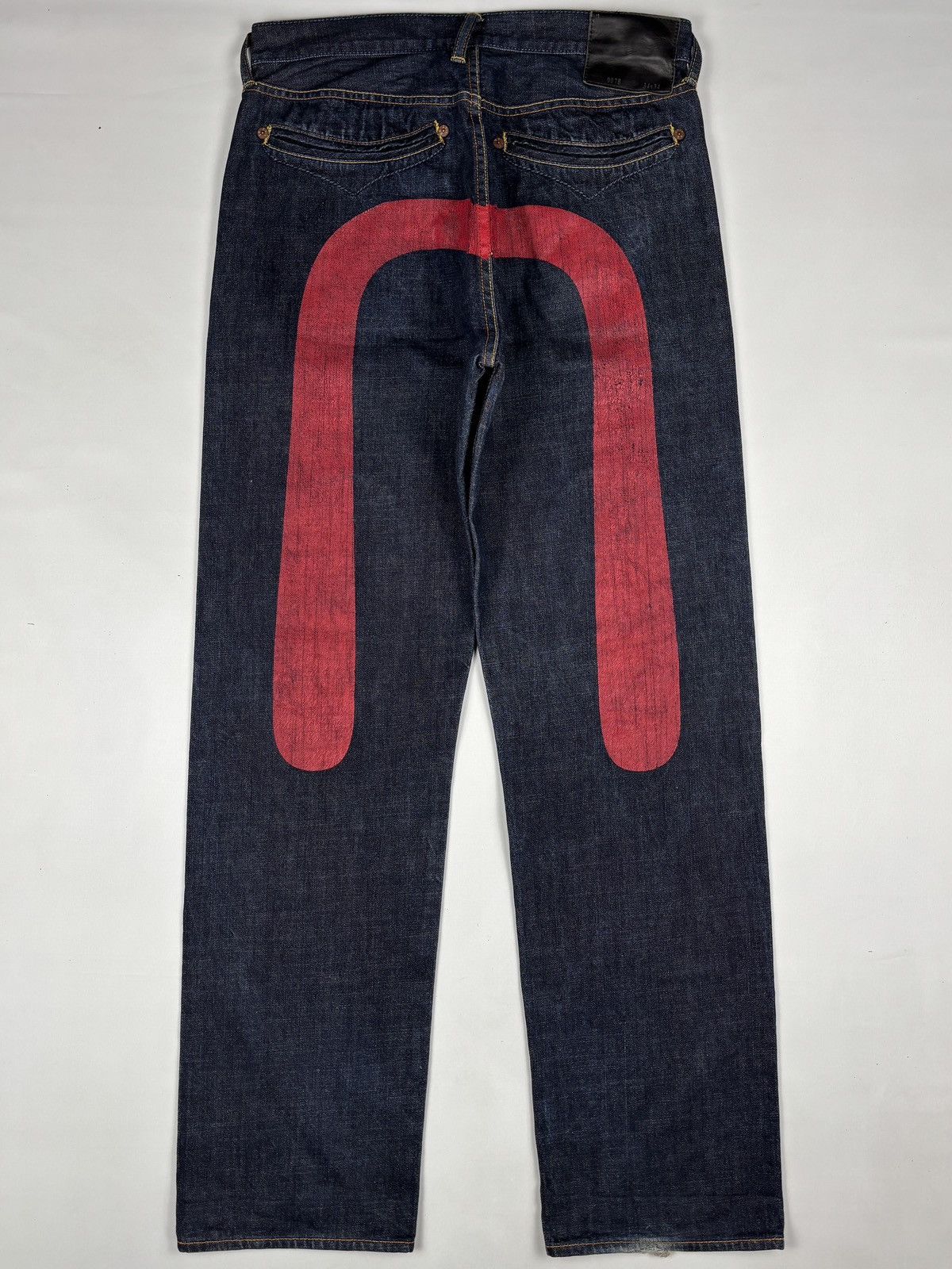 Evisu Lot. 0078 Double Sided Seagull Print Daicock Selvedged Jeans Size US 34 / EU 50 - 1 Thumbnail