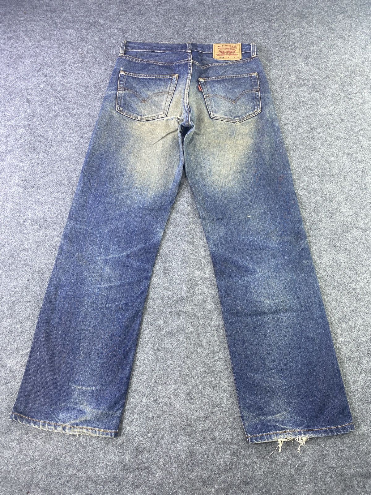 Jean × Levi's × Vintage VINTAGE LEVIS 508 DISTRESS BLUE WASH JEANS - J910 Size US 31 - 4 Thumbnail