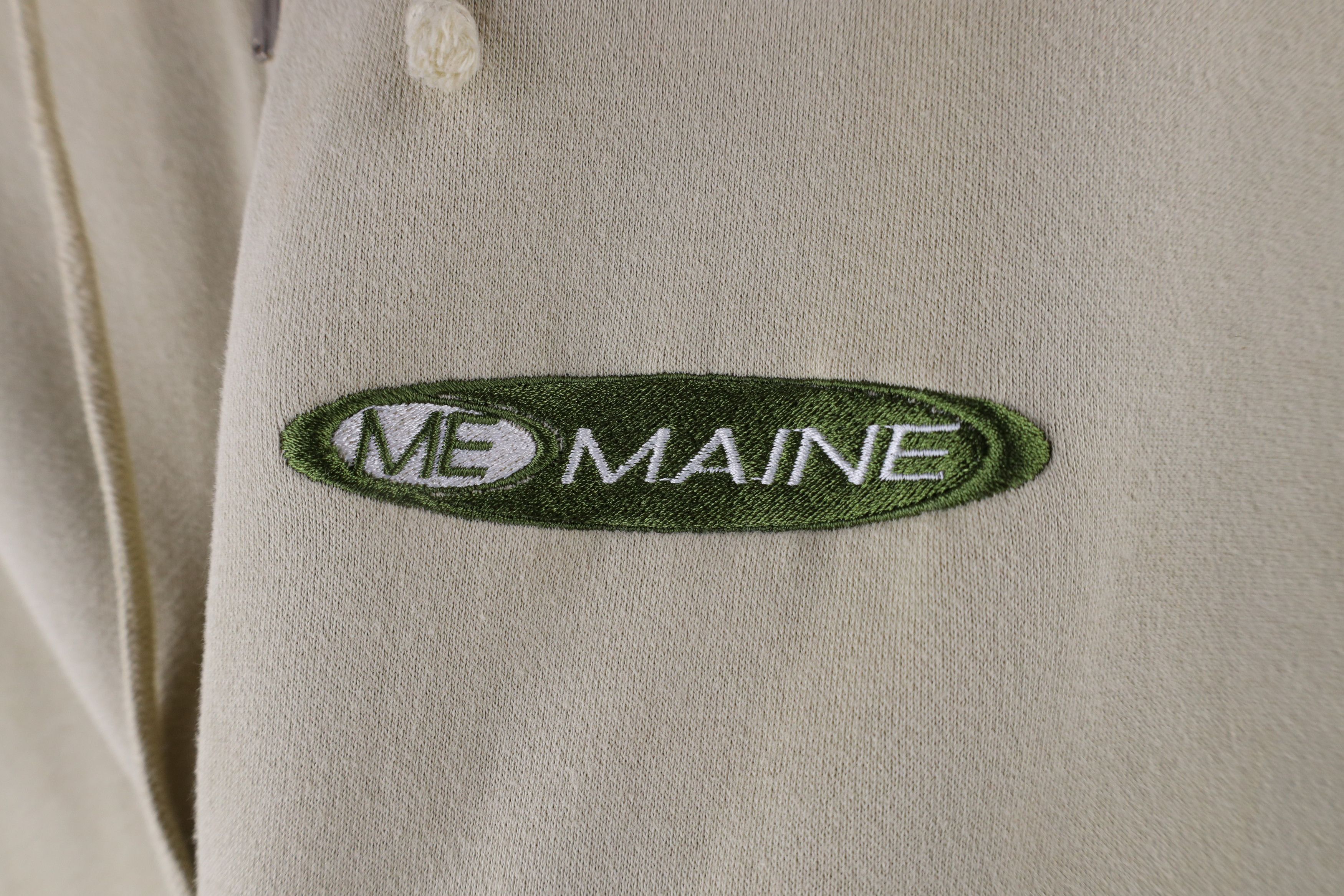 Vintage Vintage 90s Streetwear Out Maine Full Zip Hoodie Light Green Size US XXL / EU 58 / 5 - 4 Thumbnail