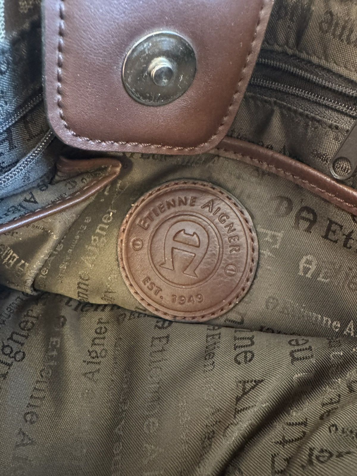 Aigner Etienne Aigner brown monogram y2k bag Size ONE SIZE - 6 Thumbnail