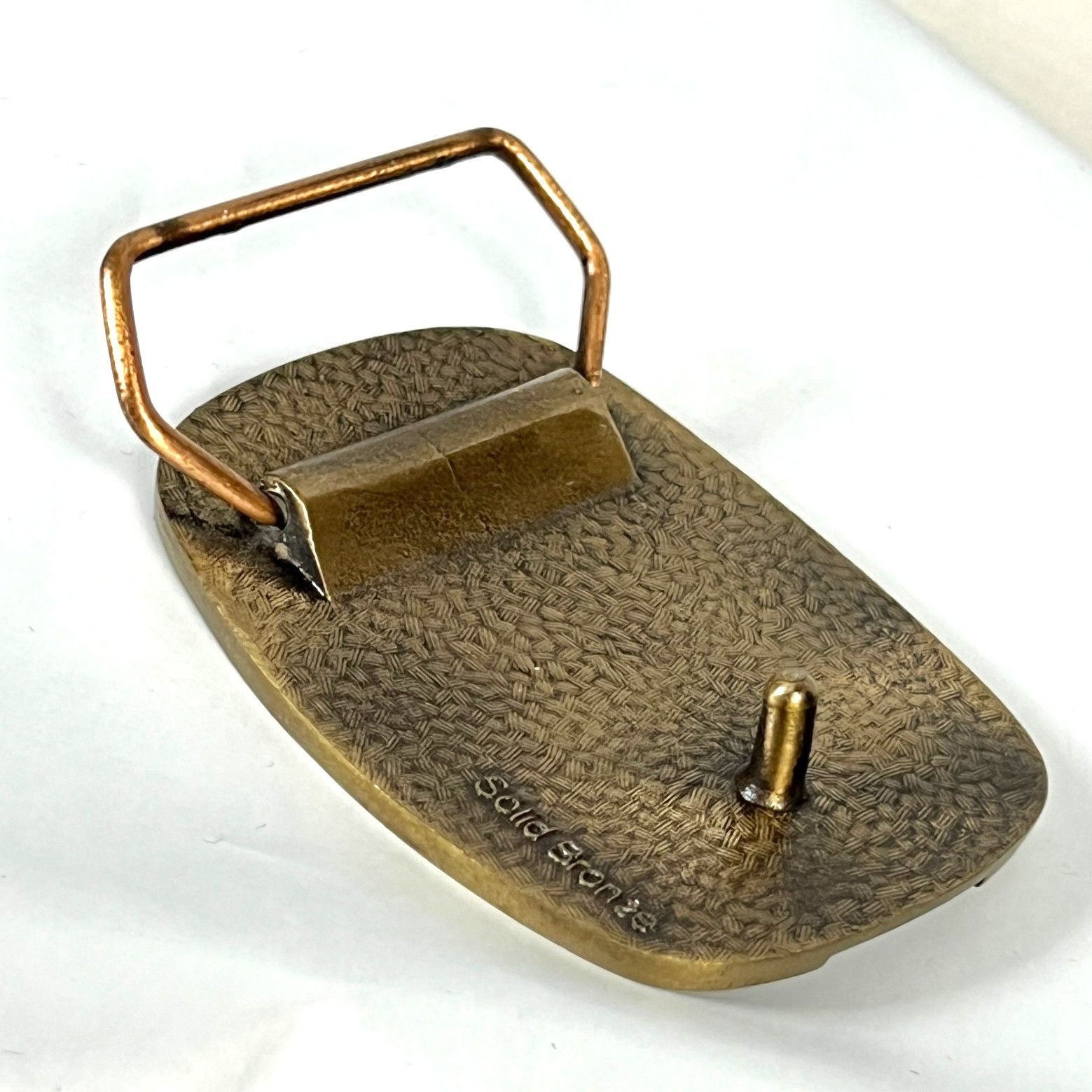 Other HP Oil Derrick Vintage Belt Buckle Solid Bronze Hewlett Pack Size ONE SIZE - 4 Thumbnail