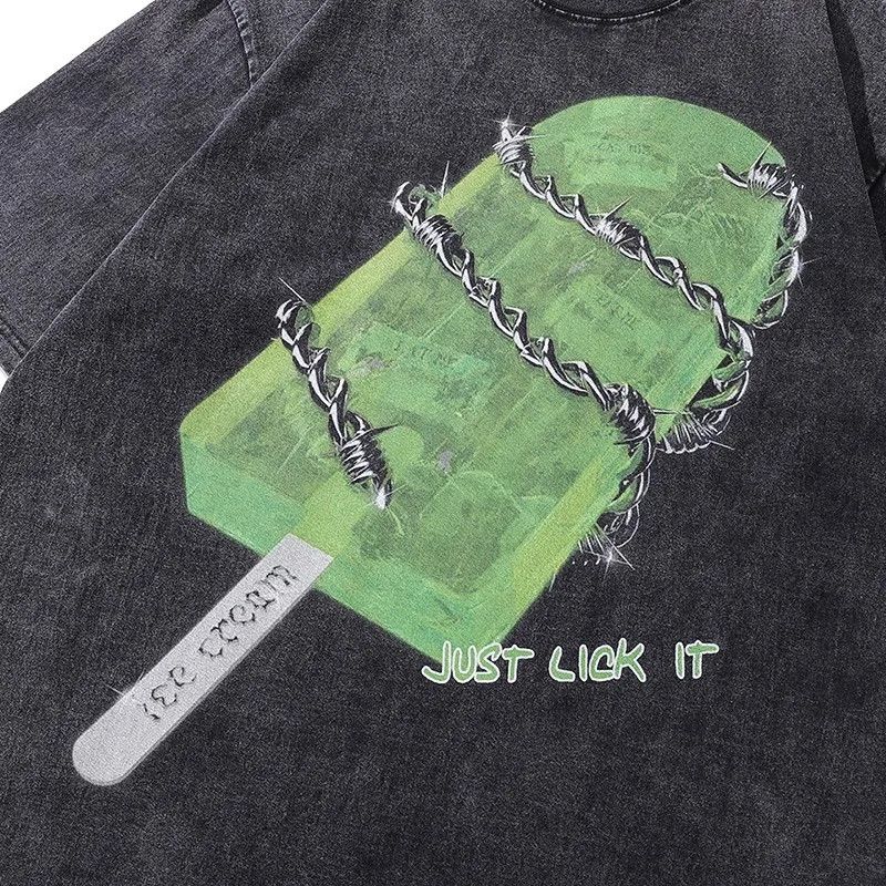 Vintage Oversized Y2K Vintage Ice Cream Printed Tee Size US XL / EU 56 / 4 - 3 Thumbnail