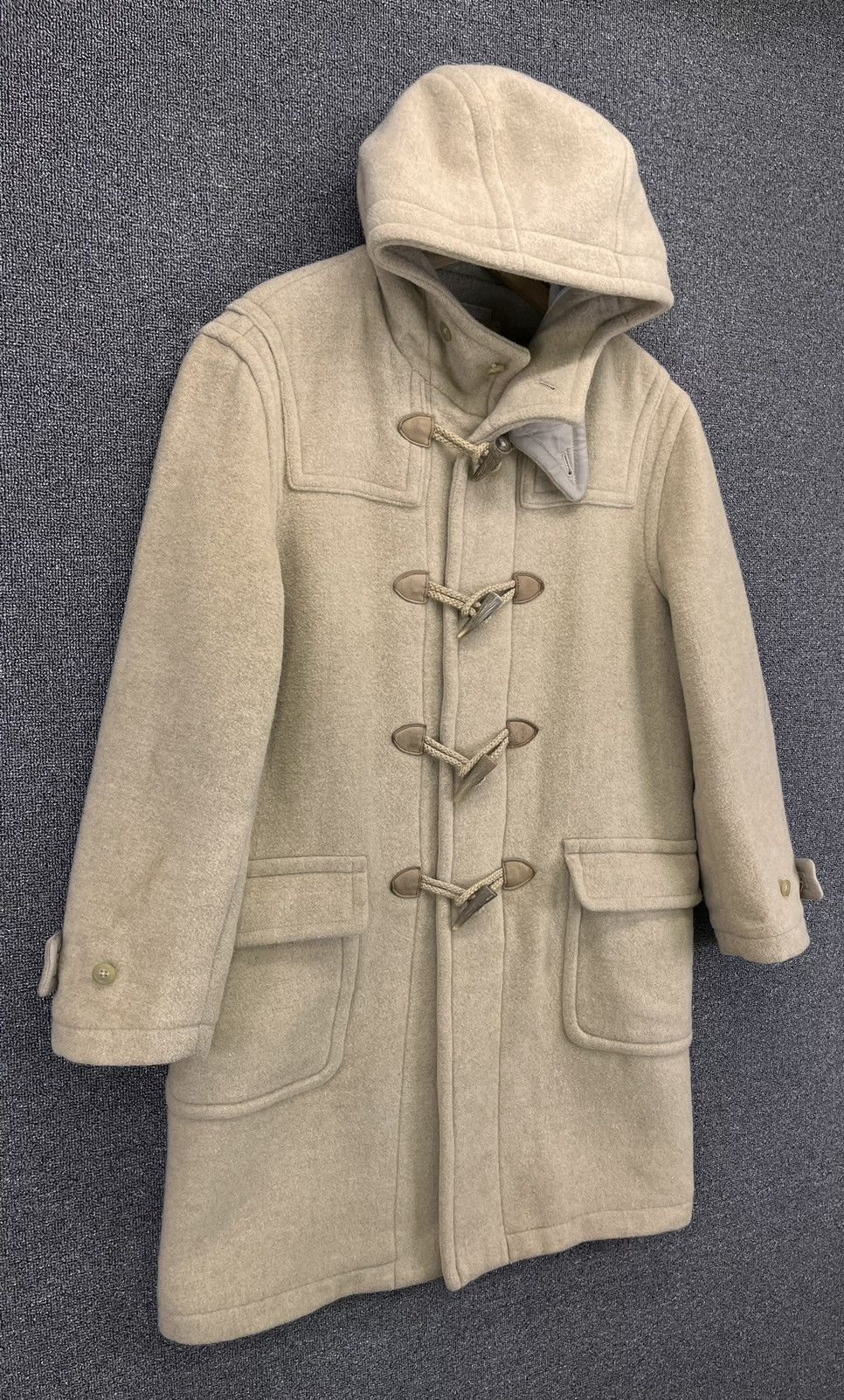 J.Crew Vintage J.Crew Luxury Hoodie Duffle Coat Wool Long Jacket Size US S / EU 44-46 / 1 - 2 Thumbnail
