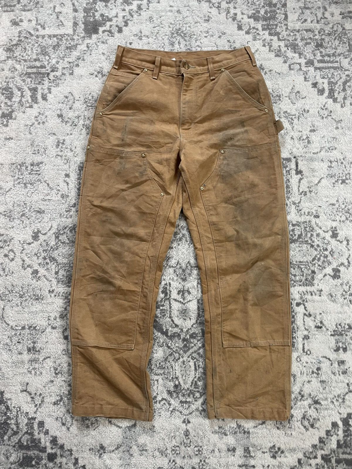 Carhartt Pantalon carhartt Double knee workwear vintage 30x34US Size US 30 / EU 46 - 2 Thumbnail