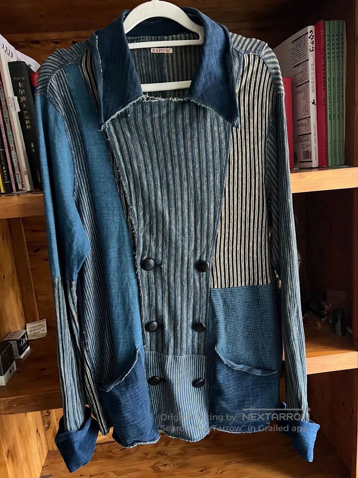 Kapital Kapital Blue Dyed Patchwork Jacket. Size US XL / EU 56 / 4 - 2 Thumbnail