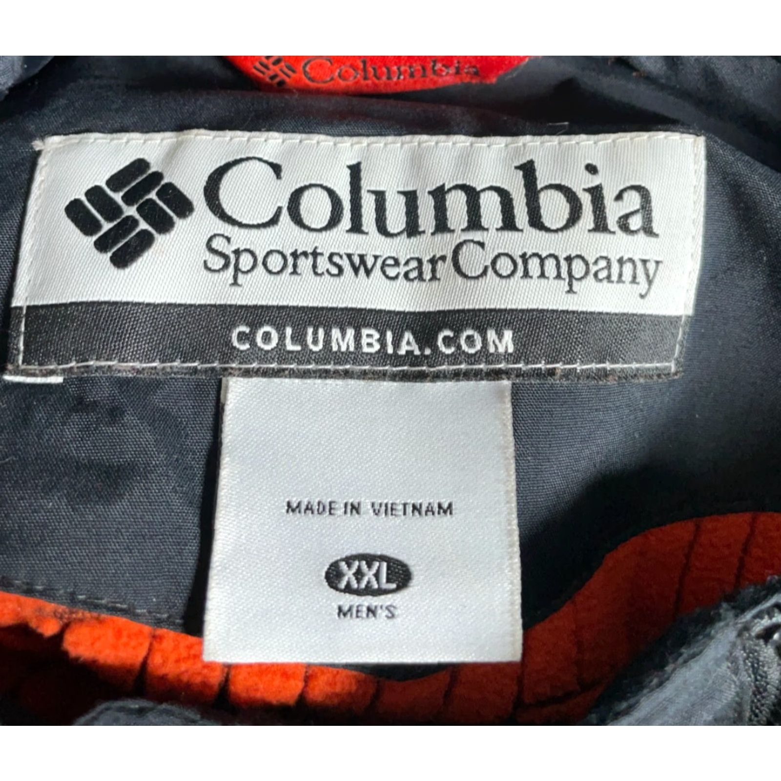 Vintage Columbia Jacket Mens 2XL Black Orange Geometric Pattern Hooded Omni-Tech Windbreaker Streetwear 90s Mens Size US XXL / EU 58 / 5 - 3 Thumbnail
