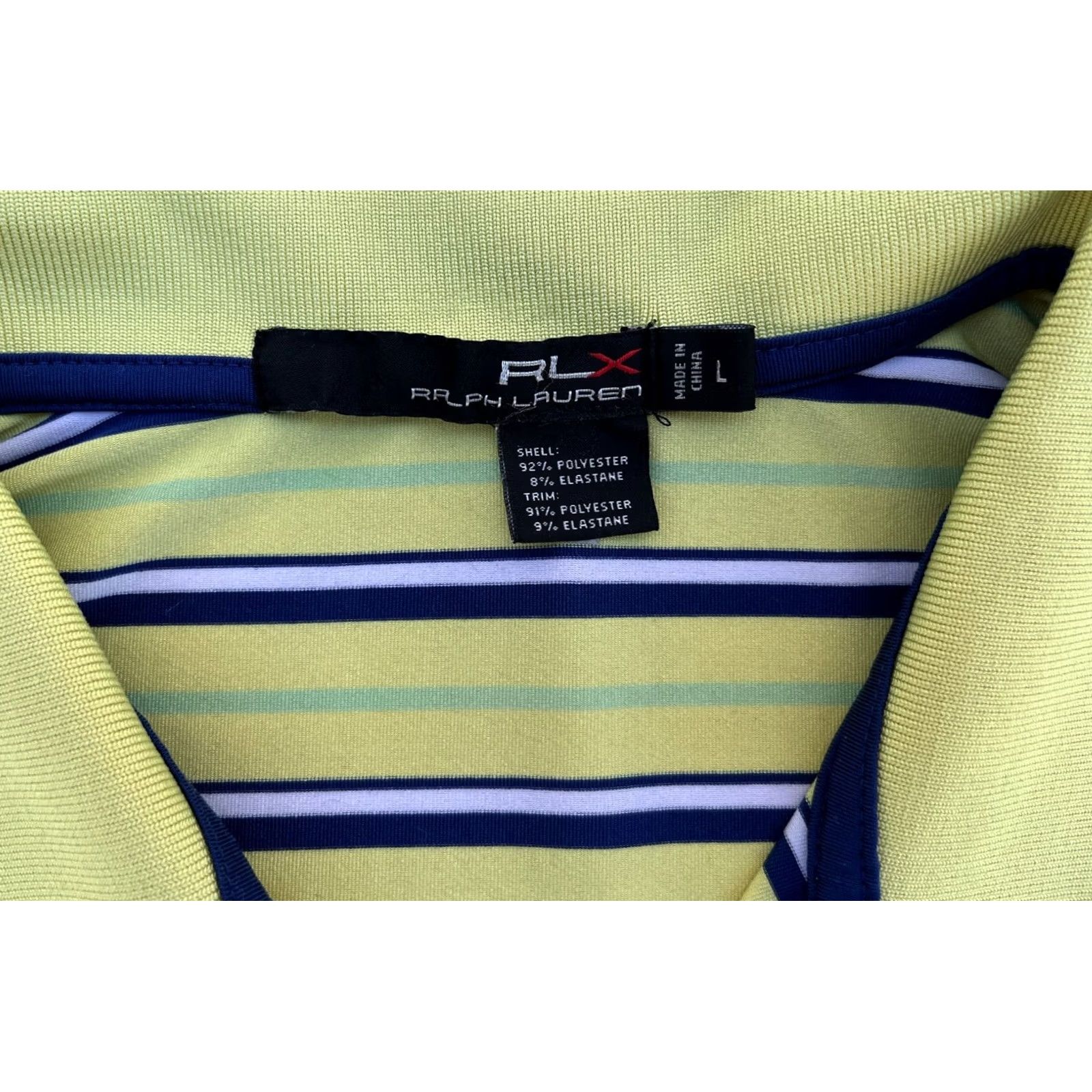 Ralph Lauren Ralph Lauren RLX Polo Shirt Stripes Sz L Men’s Polo Shirt Color Green Size US L / EU 52-54 / 3 - 4 Thumbnail