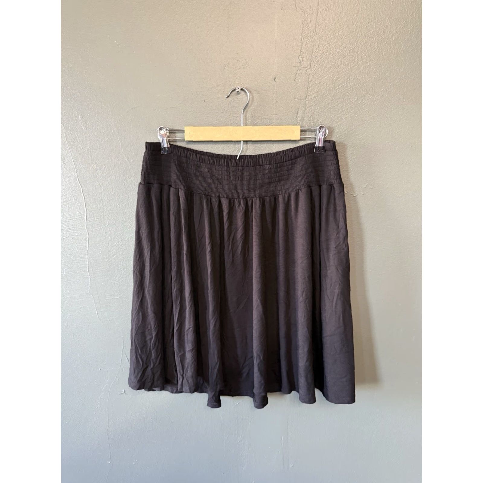 Torrid Torrid Skirt Womens Plus Black A-Line Knee Length 0 Size 0 Pullon Flowy 21 inches Size 25" / US 0 / IT 36 - 2 Thumbnail