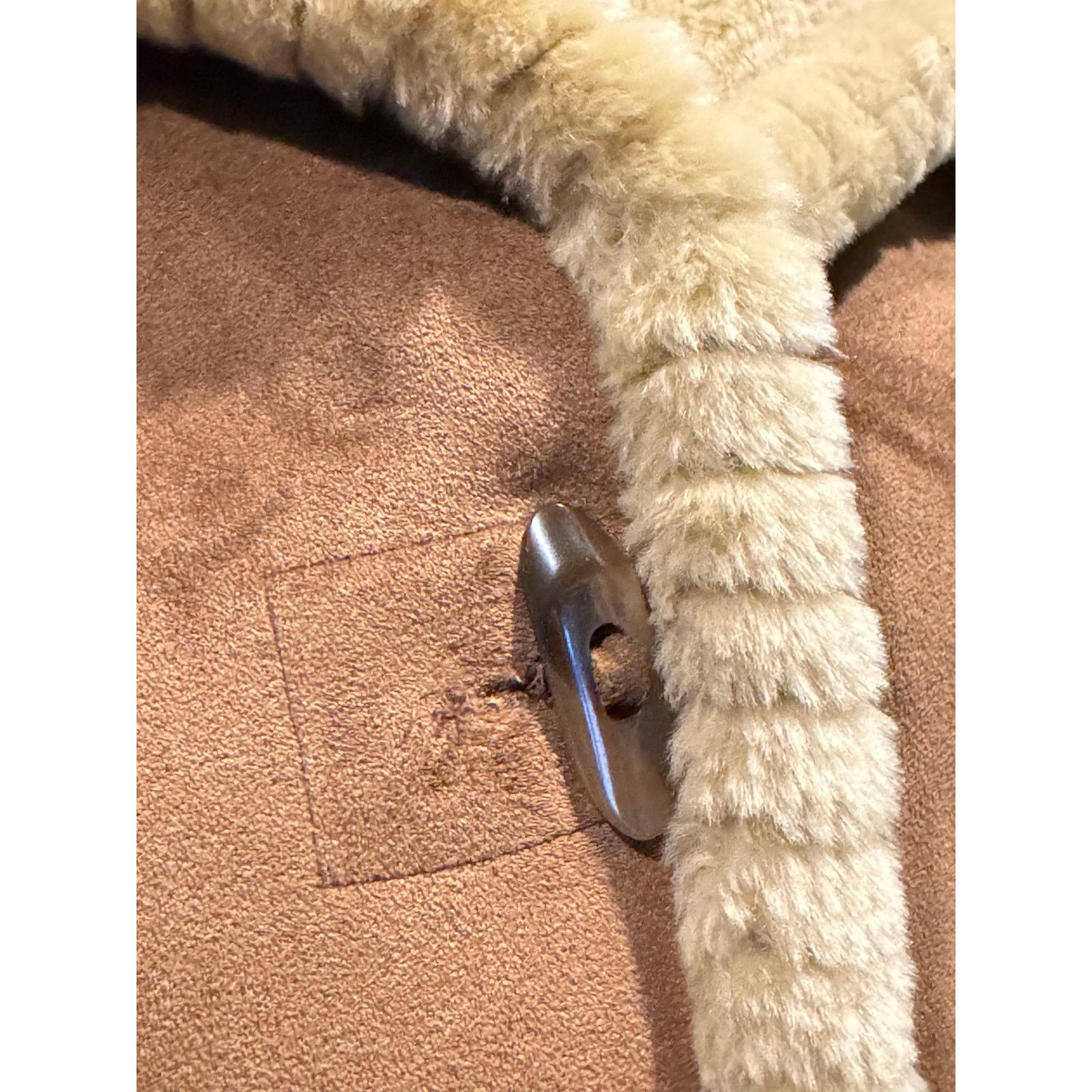 Jones New York Faux Suede fur lined hooded Jones New York coat toggle close Size XXL / US 16-18 / IT 52-54 - 8 Thumbnail