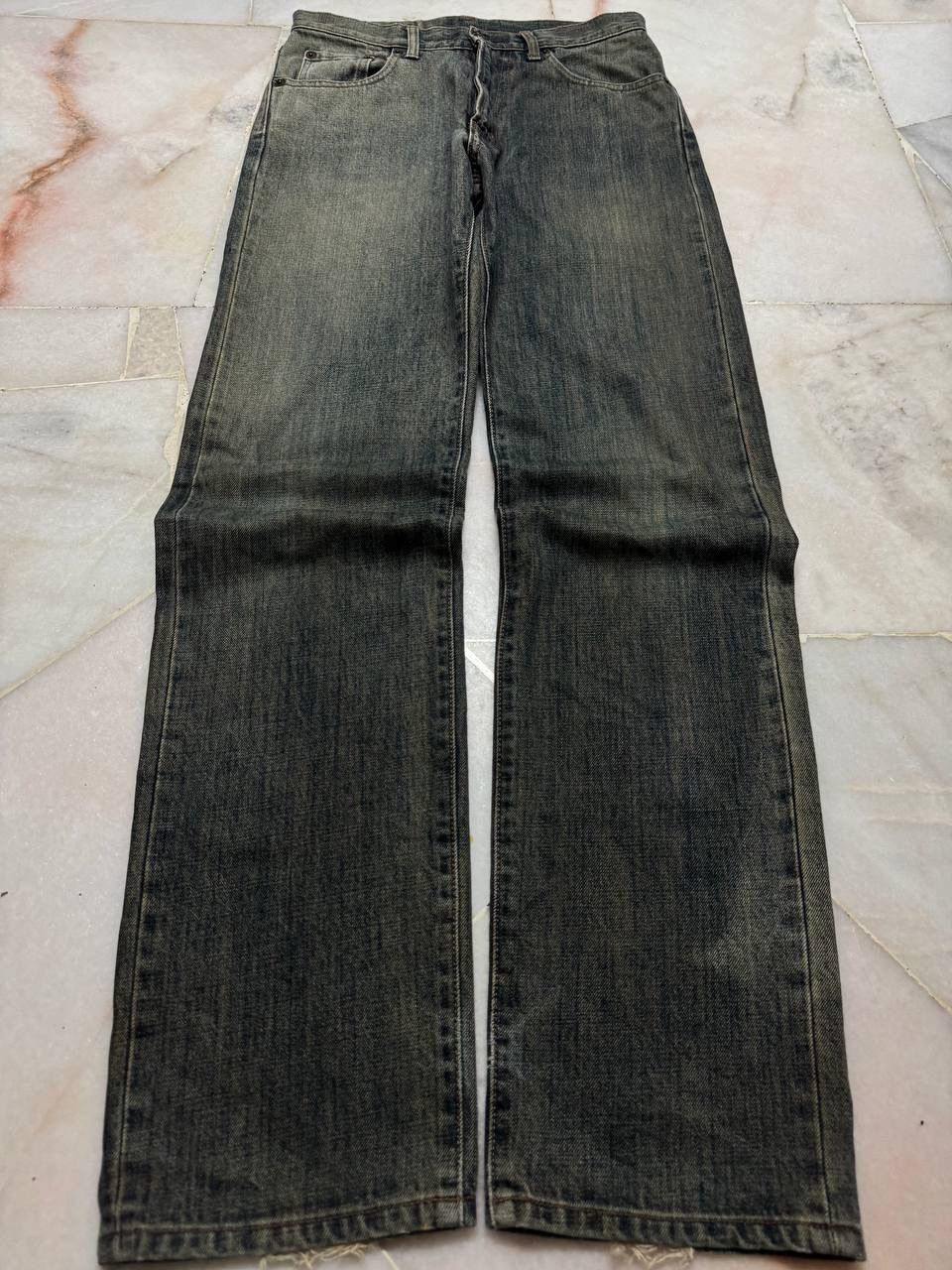If Six Was Nine VINTAGE GOLD RUSH FADE RUSTY WIDE DARK JEANS JAPAN Size US 28 / EU 44 - 3 Thumbnail