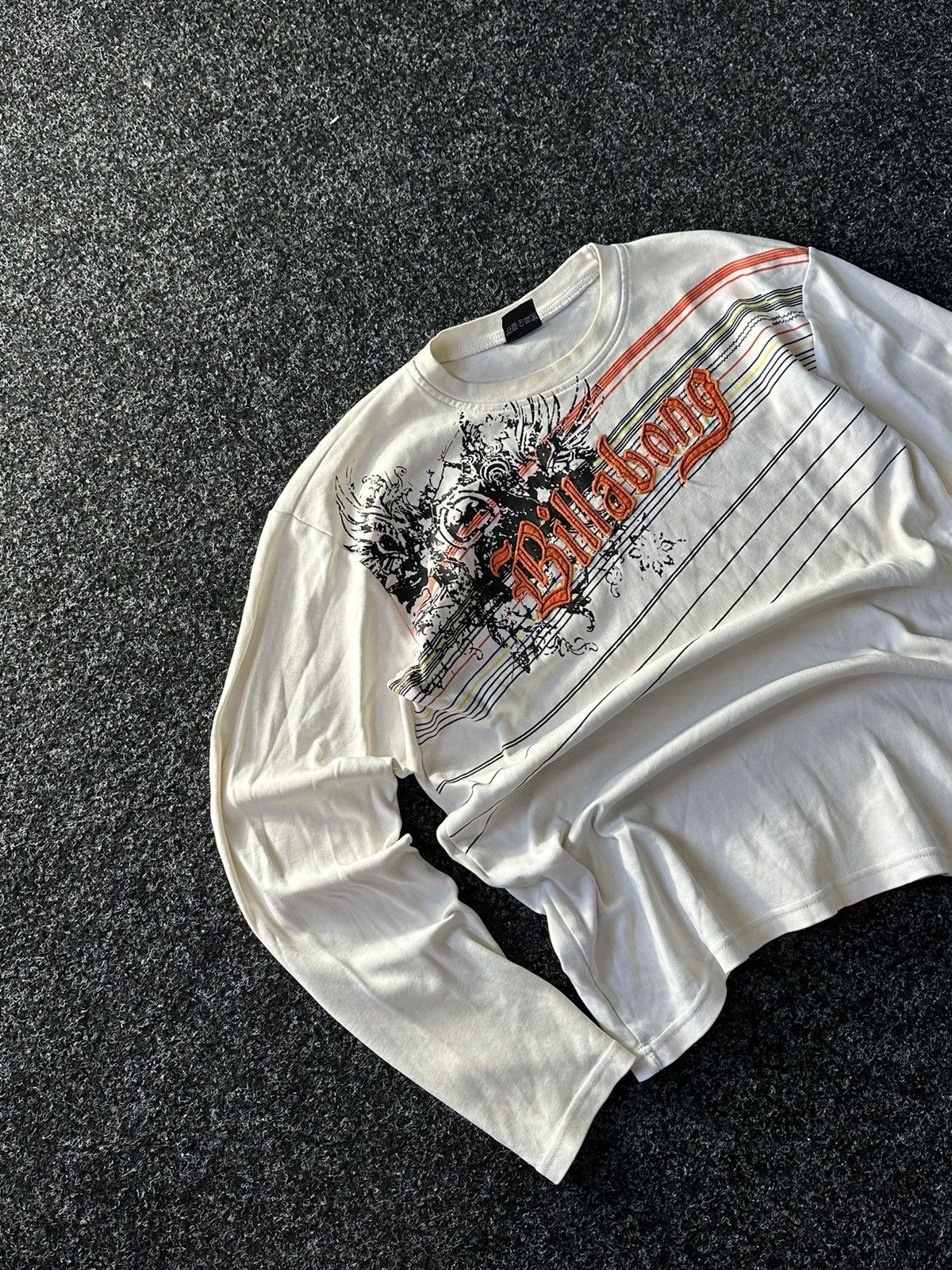 Billabong × Vintage 🚨Vintage 90s Big Logo BILLABONG RARE long sleeve Y2K SURF Size US L / EU 52-54 / 3 - 2 Thumbnail