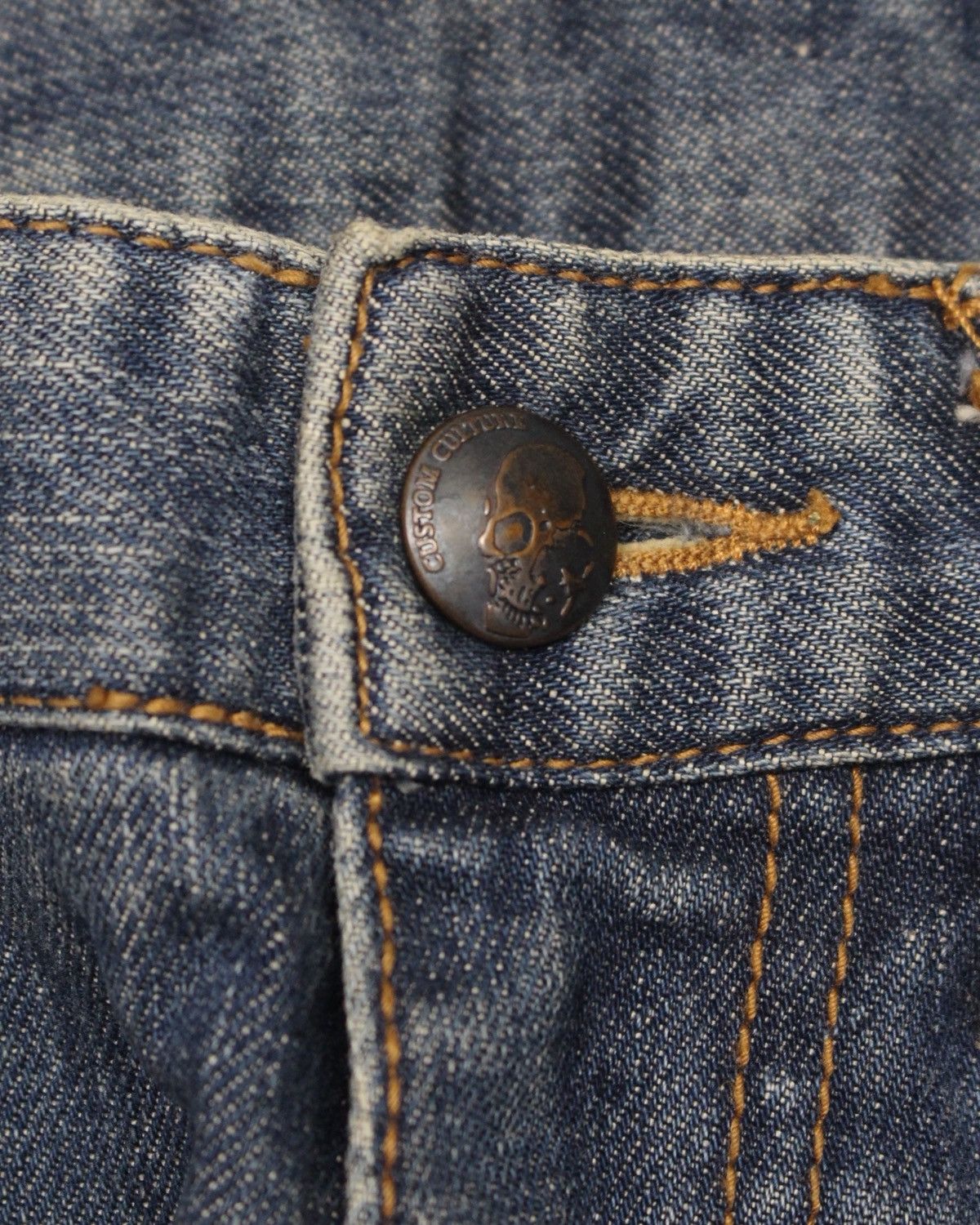 If Six Was Nine 2000S CUSTOM CULTURE JAPAN EMBROIDERED DENIM JEANS Size US 33 - 6 Thumbnail