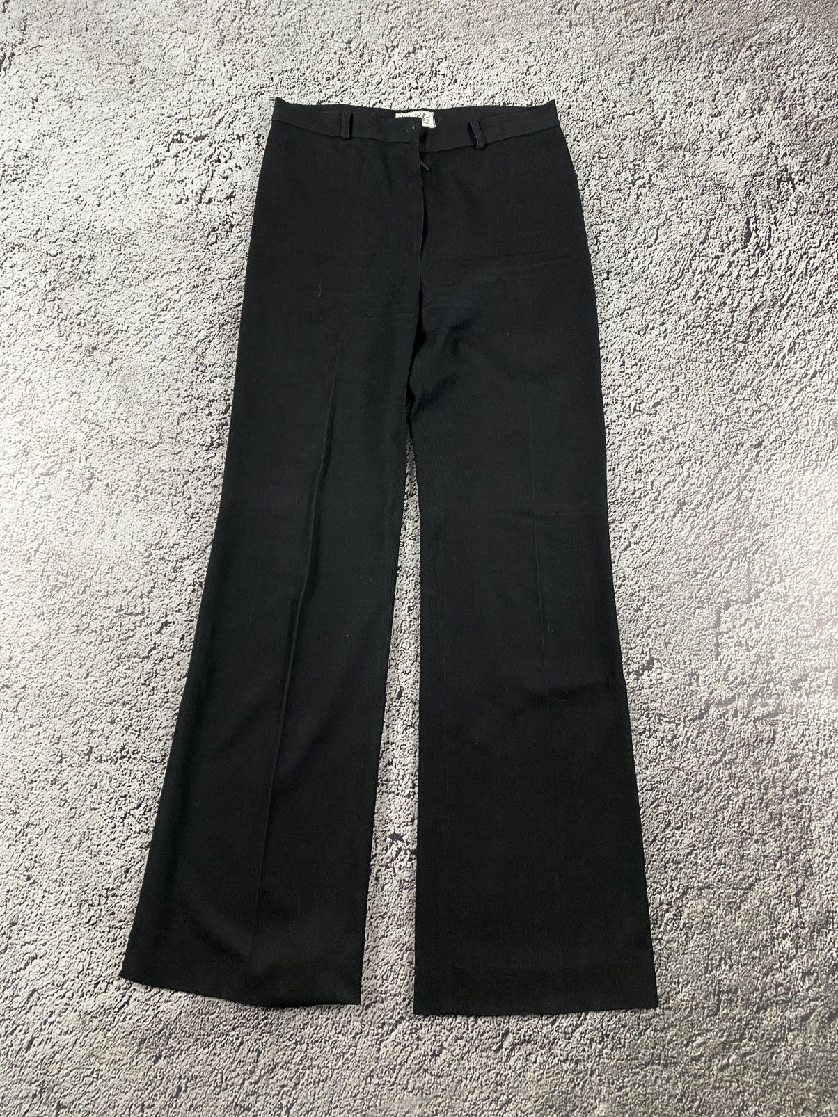 Vintage Vintage 90s flared classic pants Yohji style oldmoney Size 28" / US 6 / IT 42 - 1 Thumbnail