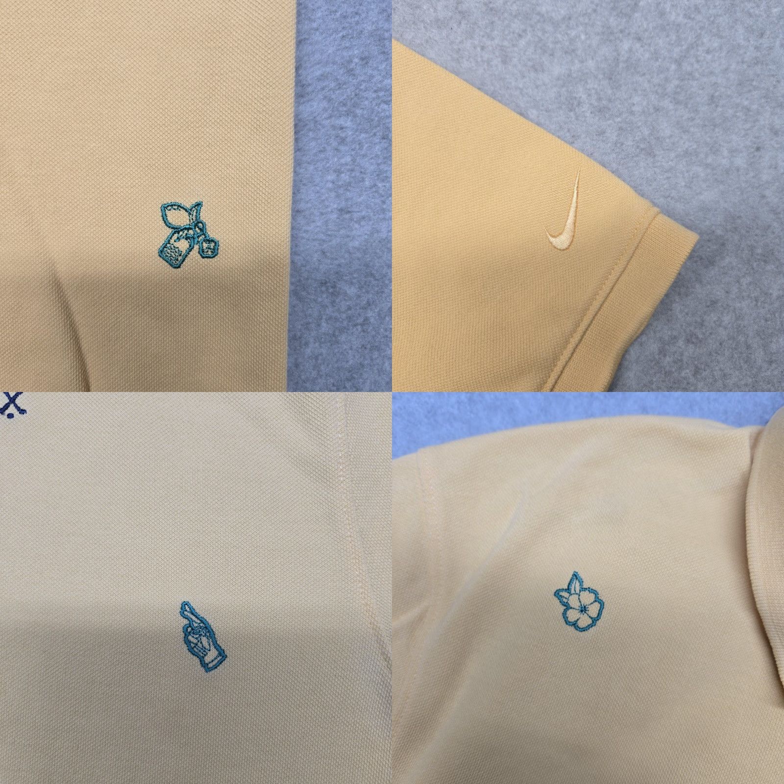 Nike Nike Polo Shirt Mens M Tan Dri-Fit Embroidered Pattern Golf Tennis Casual Size US M / EU 48-50 / 2 - 8 Thumbnail