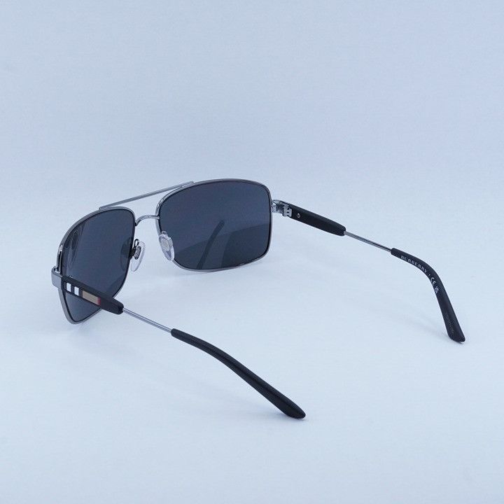 Burberry Burberry BE3074 100387 Sunglasses Gunmetal Rectangle Frame Size ONE SIZE - 10 Thumbnail