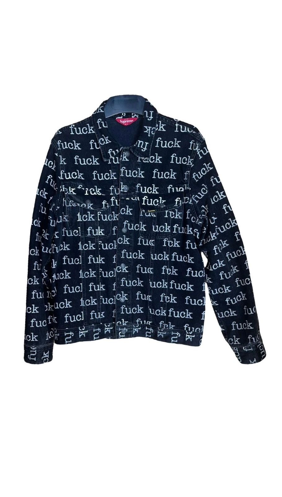 Supreme Supreme Fuck Denim Jacket Size US L / EU 52-54 / 3 - 1 Thumbnail