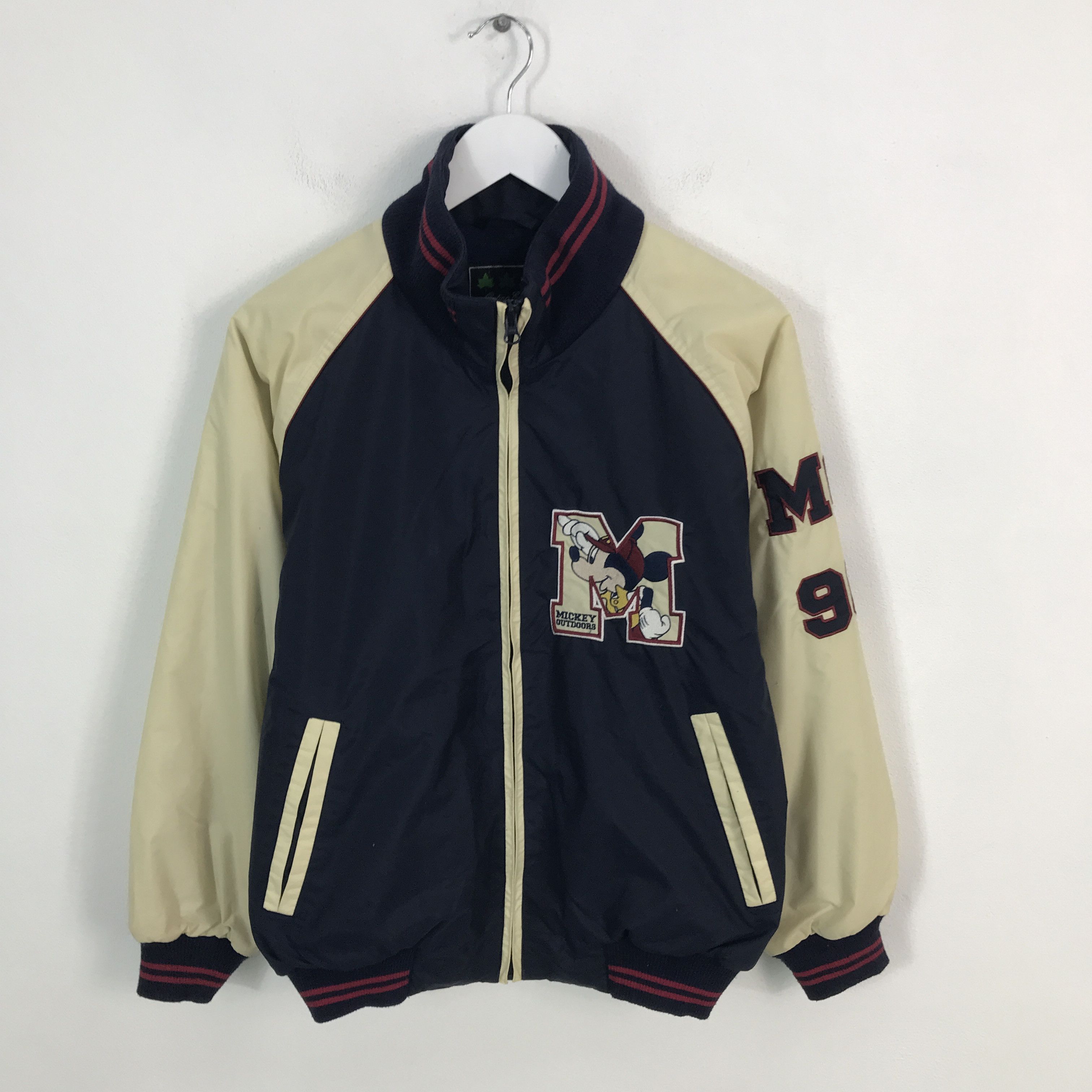 Japanese Brand × Mickey Mouse mickey outdoor varsity style zipper jacket Size US L / EU 52-54 / 3 - 2 Thumbnail
