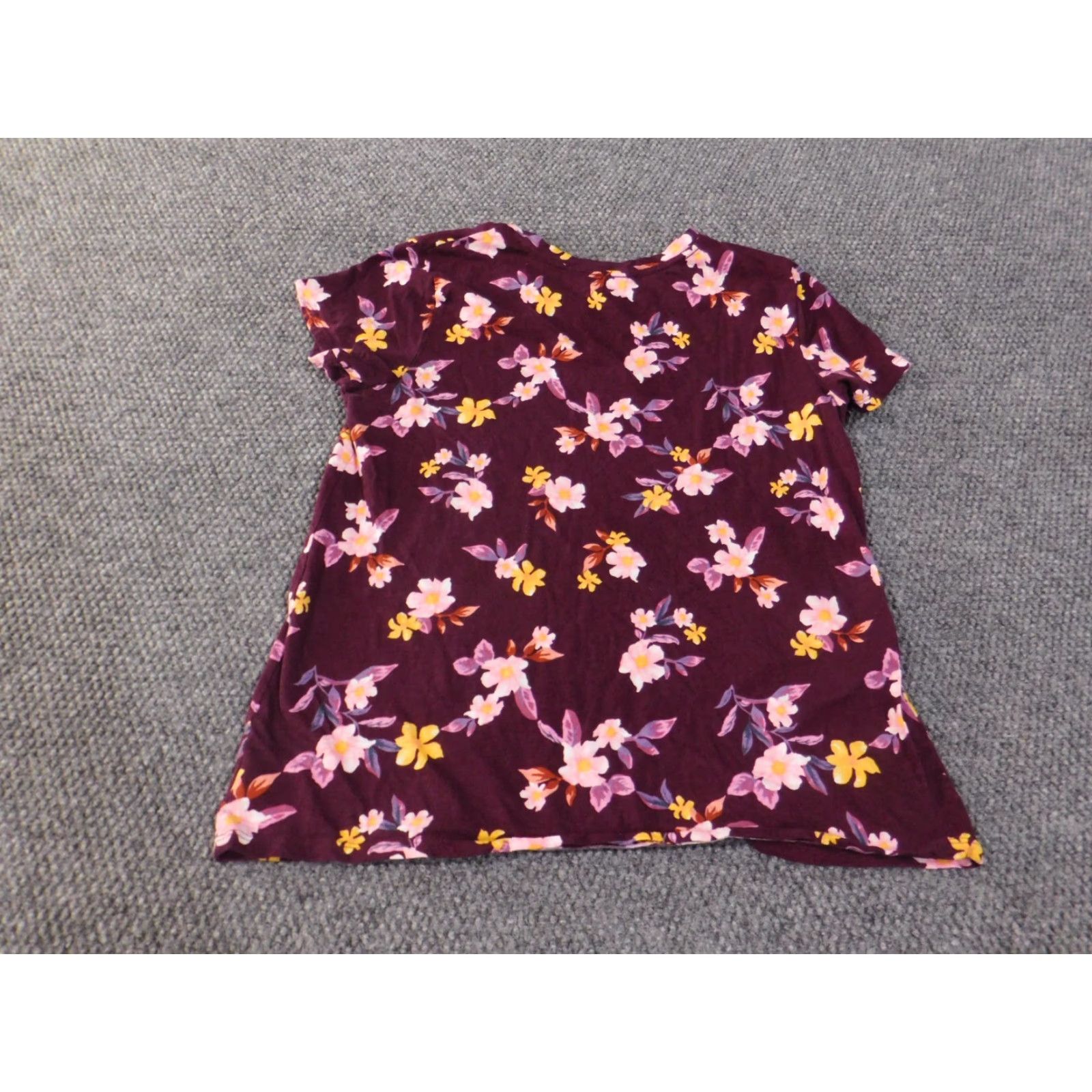 Victoria's Secret Victoria's Secret Pink Shirt Blouse Womens L Purple Floral Coastal Casual Dog Trim Size L / US 10 / IT 46 - 7 Thumbnail