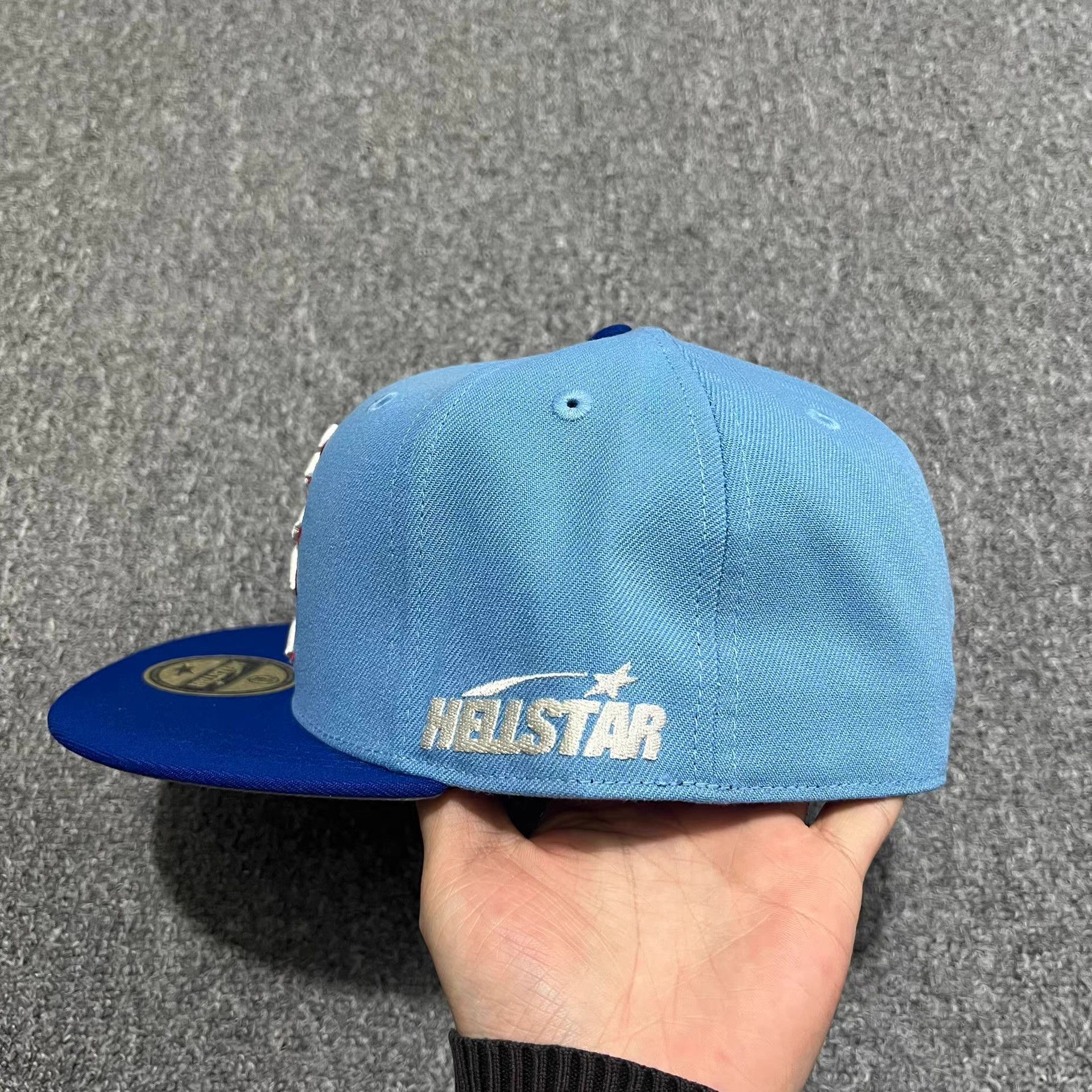 HELLSTAR Hellstar embroidered flat brim baseball cap sun hat Q7 Size ONE SIZE - 5 Thumbnail
