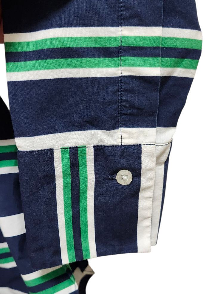 Carolina Herrera Carolina Herrera Striped Cotton Belted Shirt Dress Top 2 Size XS / US 0-2 / IT 36-38 - 6 Thumbnail