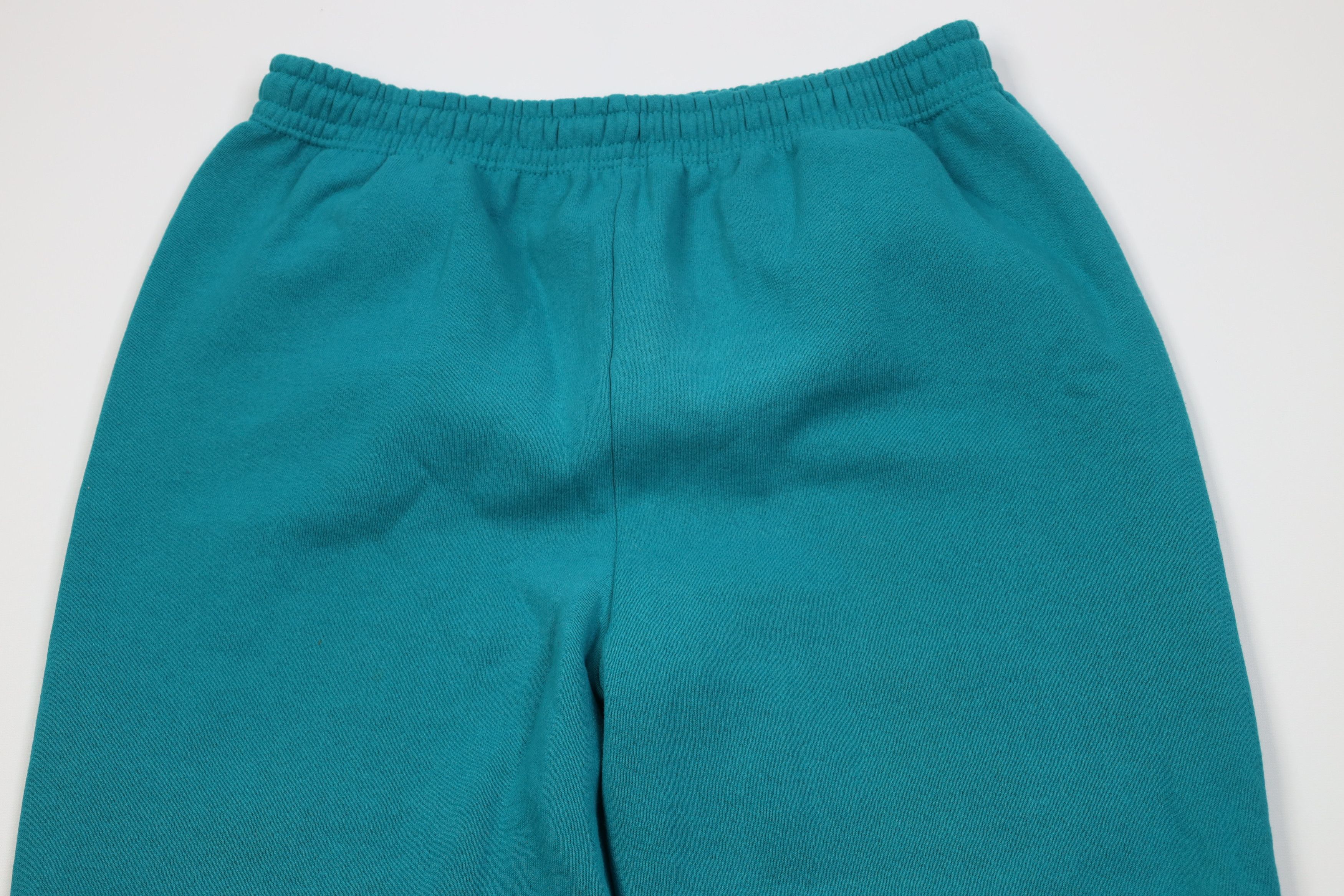 Vintage Vintage 90s Streetwear Sweatpants Joggers Pants Teal USA Size US 36 / EU 52 - 2 Thumbnail