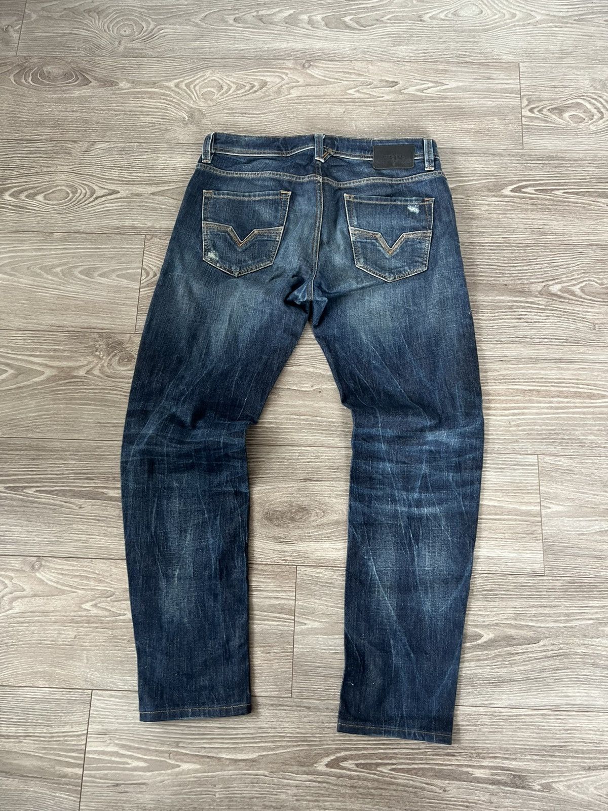 Diesel ‼️Vintage Diesel Industry Distressed Denim Selvage Jeans‼️ Size US 33 - 18 Thumbnail