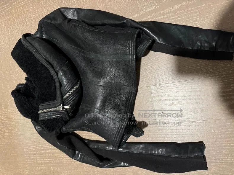 Rick Owens Rick Owens Hooded Leather Jacket. Size US M / EU 48-50 / 2 - 3 Thumbnail