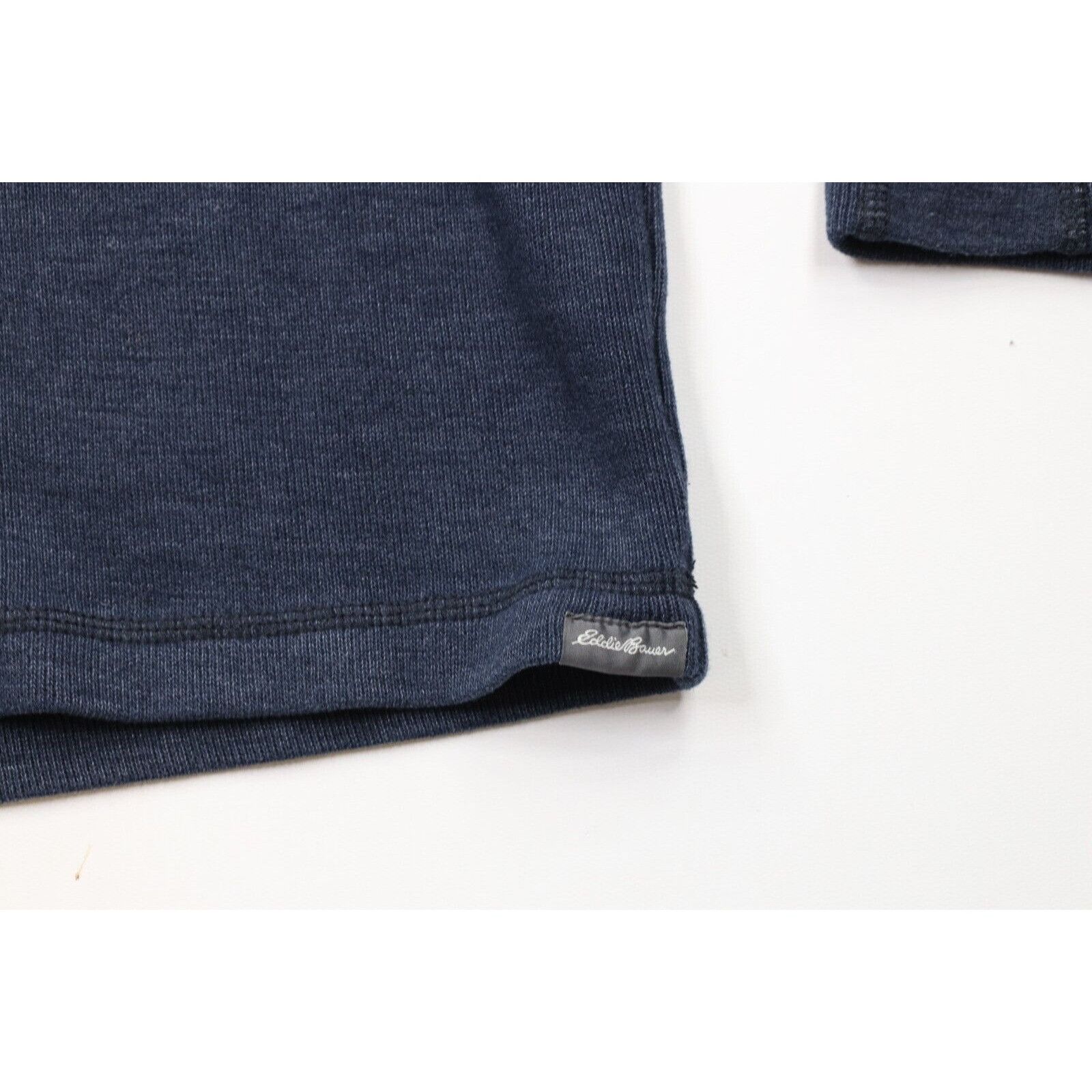 Eddie Bauer × Vintage Y2K Eddie Bauer Faded Spell Out Ribbed Knit Half Zip Sweater Size US S / EU 44-46 / 1 - 5 Thumbnail
