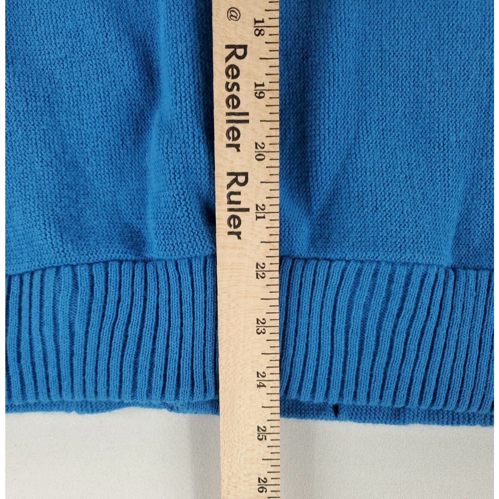 Vintage VINTAGE Campus Cardigan Sweater Knit Alpaca Stitch Blue Rockabilly Mens M Size US M / EU 48-50 / 2 - 7 Thumbnail