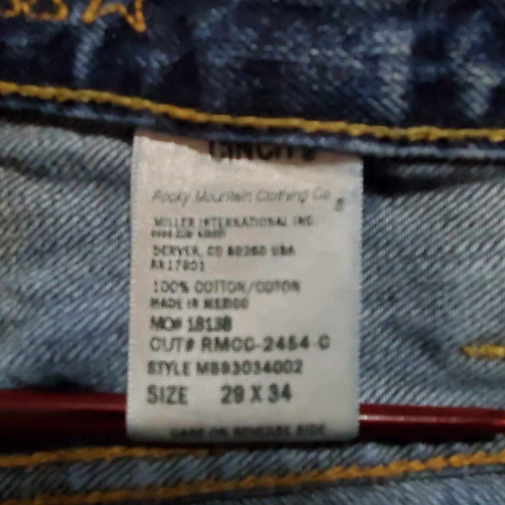 MadeWorn VINTAGE Cinch Jeans 28 X 32.5 Western Work Wear Cowboy Blue Fade Worn Mens Jeans Straight 28 Blue Cowboy Size US 28 / EU 44 - 6 Thumbnail