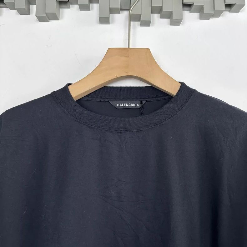 Balenciaga Balenciaga Pleated Logo Short Sleeve 2502-Nextarrow Size US XS / EU 42 / 0 - 3 Thumbnail