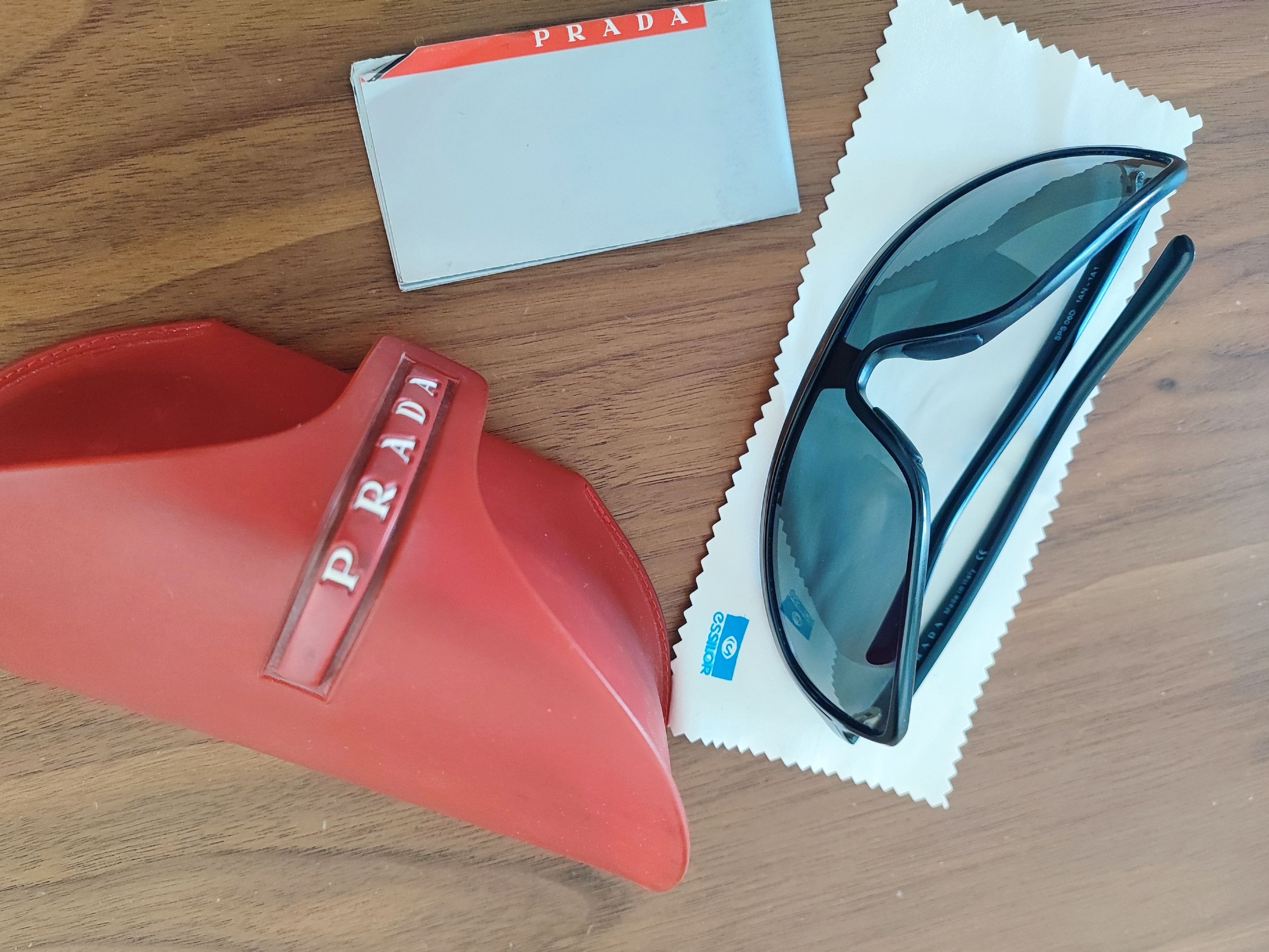 Prada Prada Sport Linea Rossa SPS 06D Vintage Wrap Sunglasses Size ONE SIZE - 9 Thumbnail