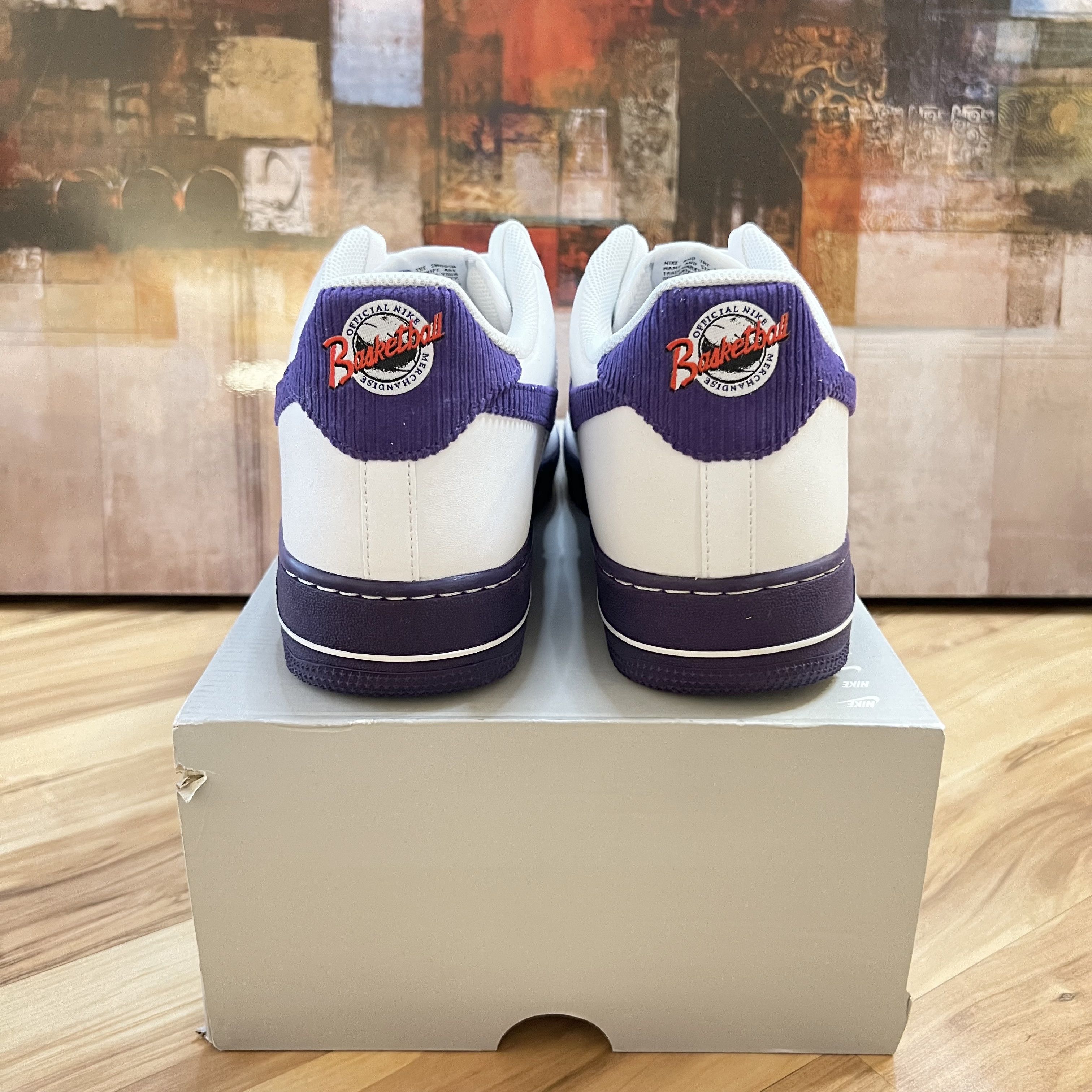 Nike Nike Air Force 1 Low Sports Specialties White / Court Purple Size US 15 / EU 48 - 4 Thumbnail