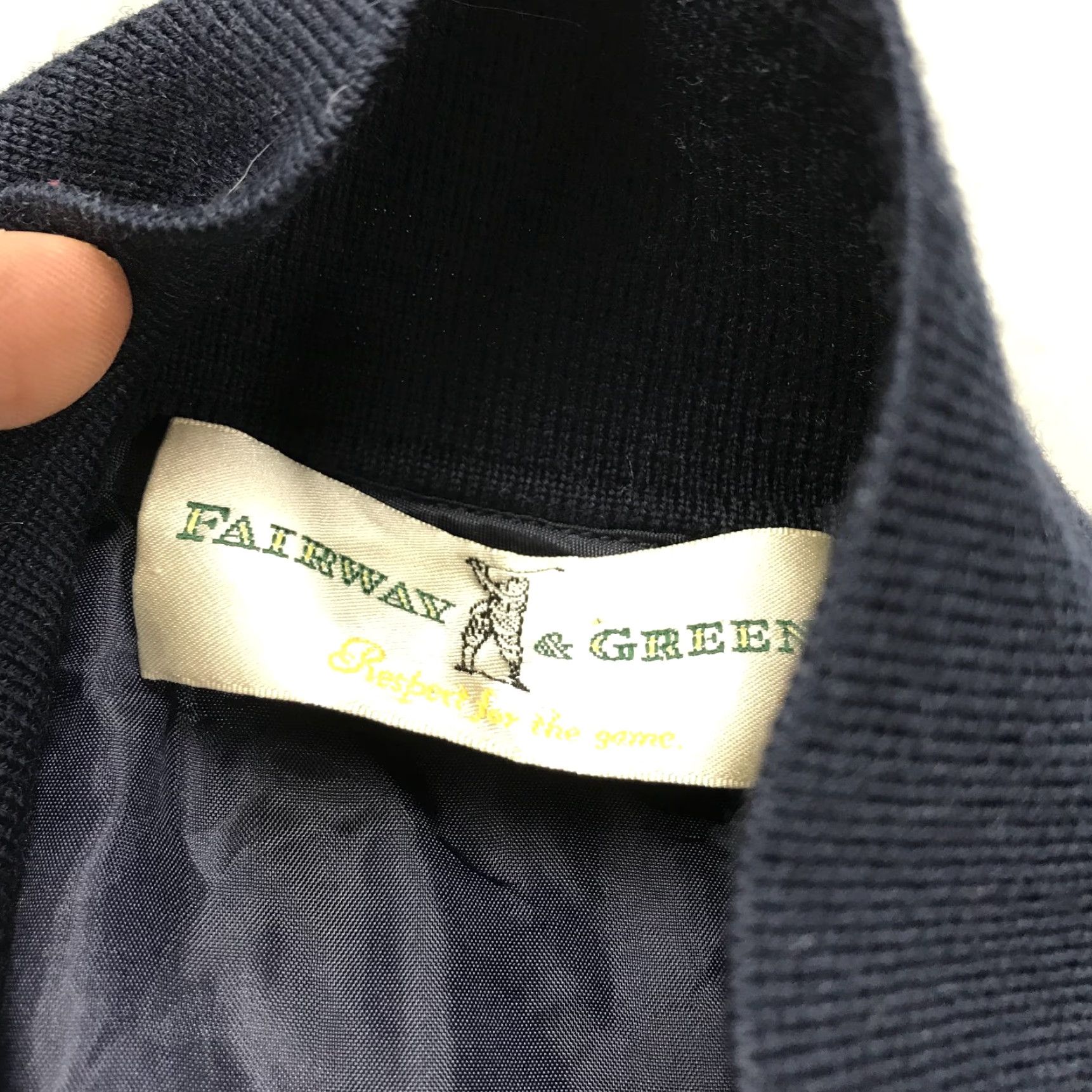 Vintage Fairway & Greene Golf Vest Shirt Mens XL Blue Wool 1/4 Zip Sunset Ridge Size US XL / EU 56 / 4 - 4 Thumbnail
