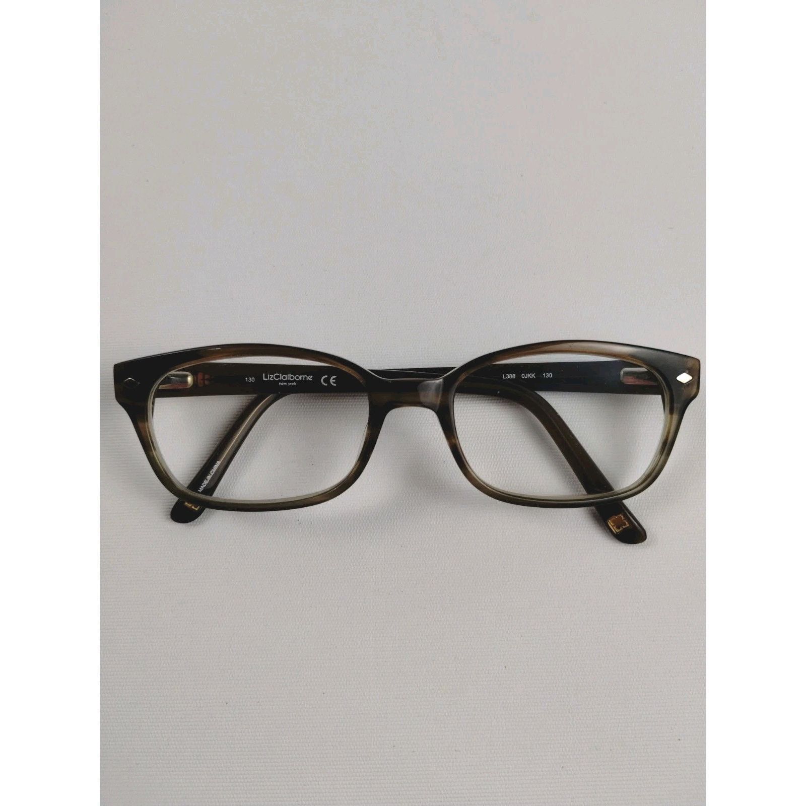 Liz Claiborne Liz Claiborne Eyeglass Frames Women's L388 OJKK Brown Marble Size ONE SIZE - 1 Thumbnail