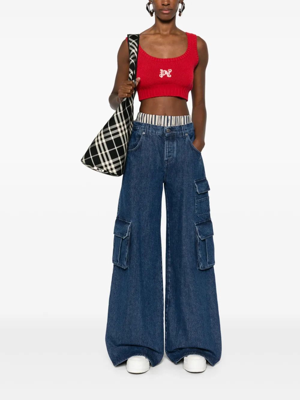 Off-White o1y1225 Cargo Denim Pant in Blue Size 28" / US 6 / IT 42 - 4 Thumbnail