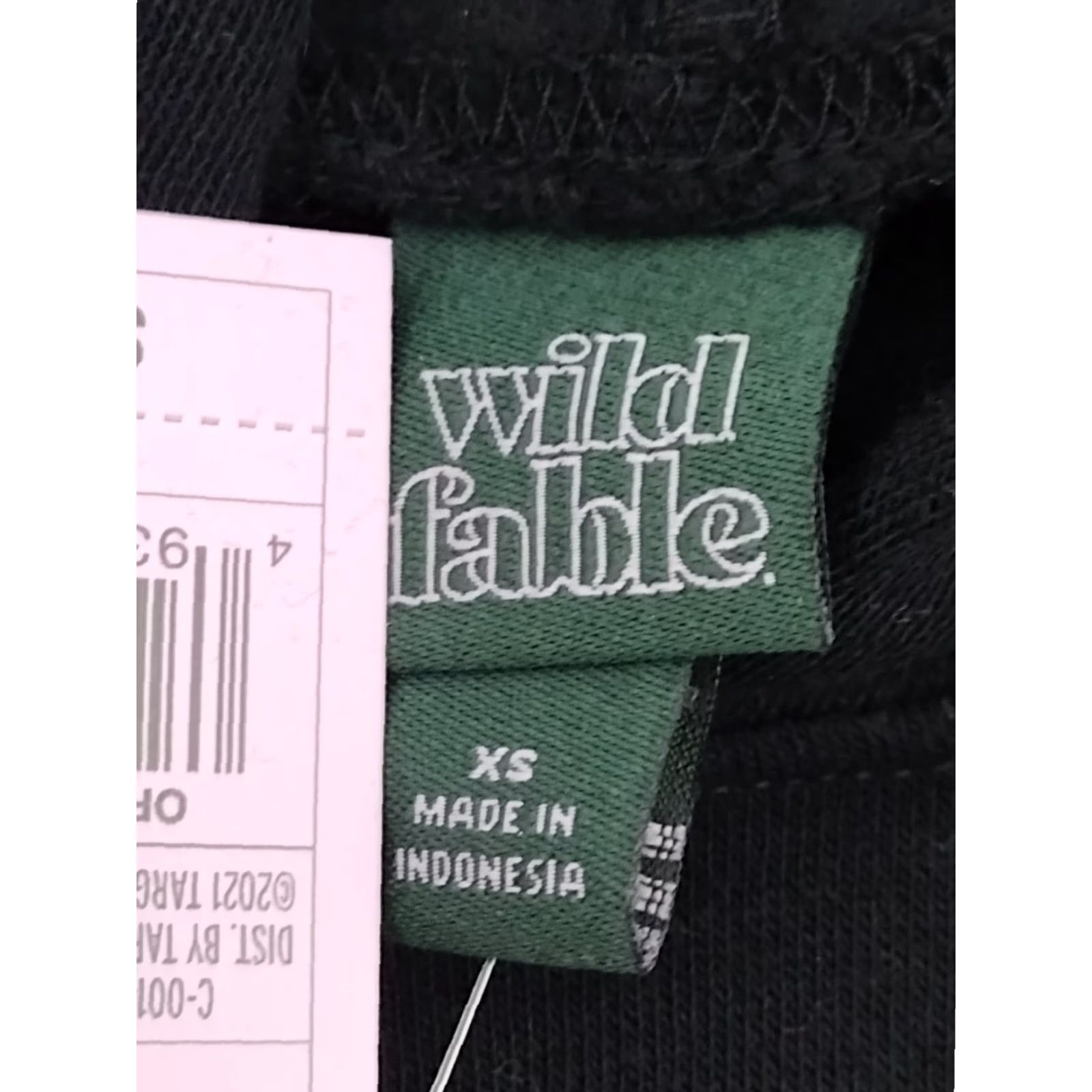 Vintage Wild Fable Cro p Hoodie Women s XS Black Cotton Polyester Hooded Pullover Activewear Winter 90s? Size XS / US 0-2 / IT 36-38 - 5 Thumbnail