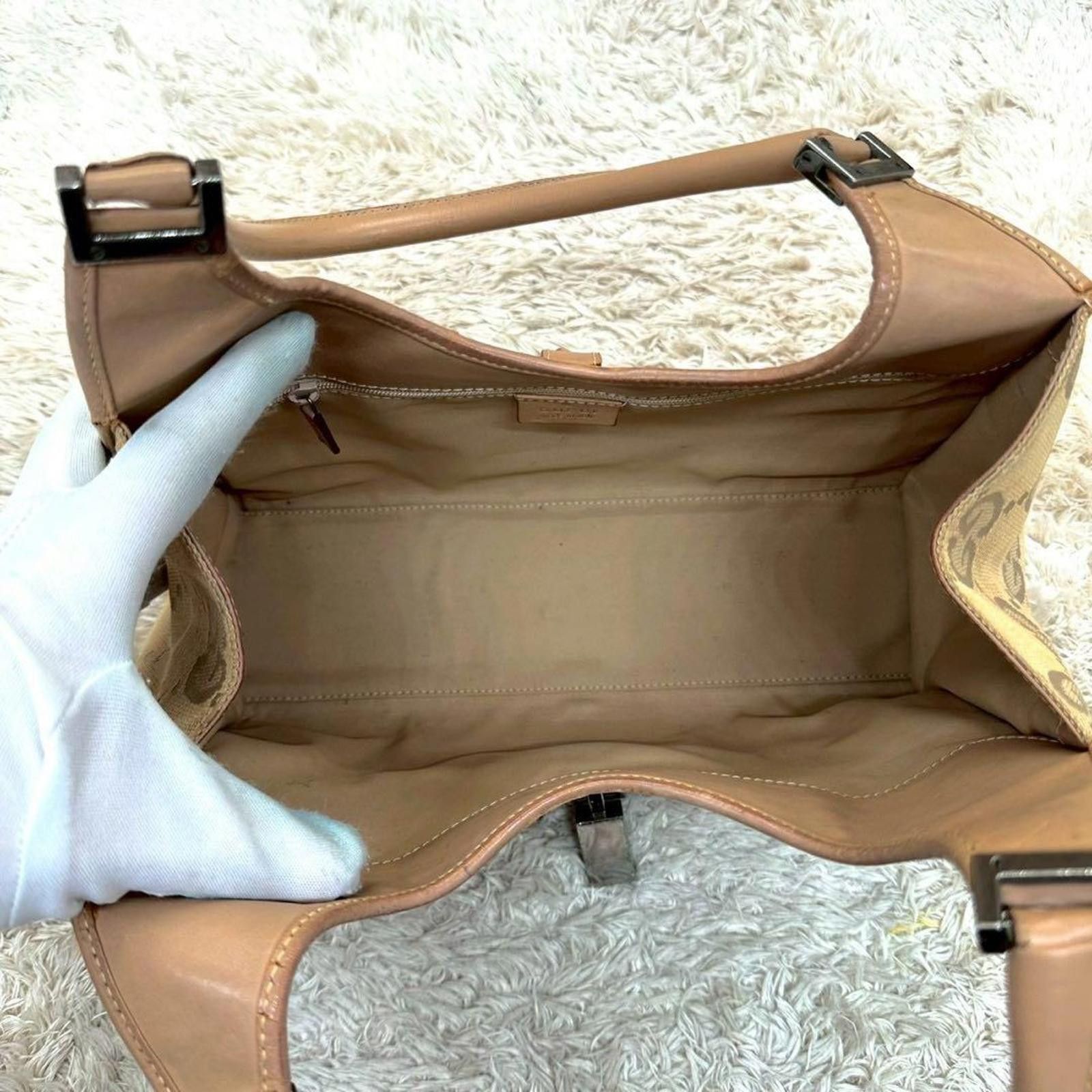 Gucci Gucci - Beige Monogram Canvas Shoulder Bag Size ONE SIZE - 7 Thumbnail