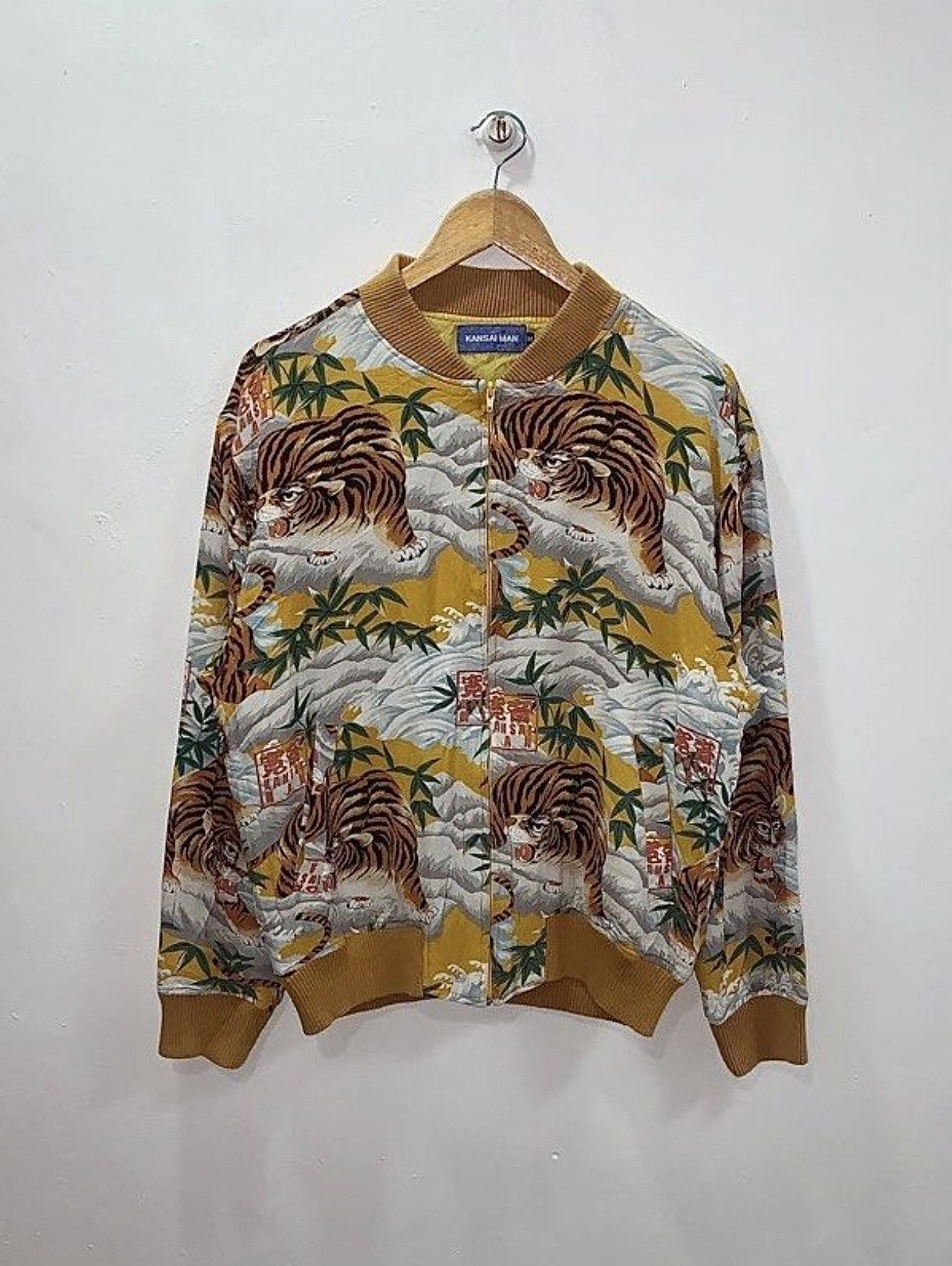 Kansai Yamamoto KANSAI MAN - BAMBOO TIGER BOMBER/VARSITY JACKET Size US M / EU 48-50 / 2 - 1 Thumbnail
