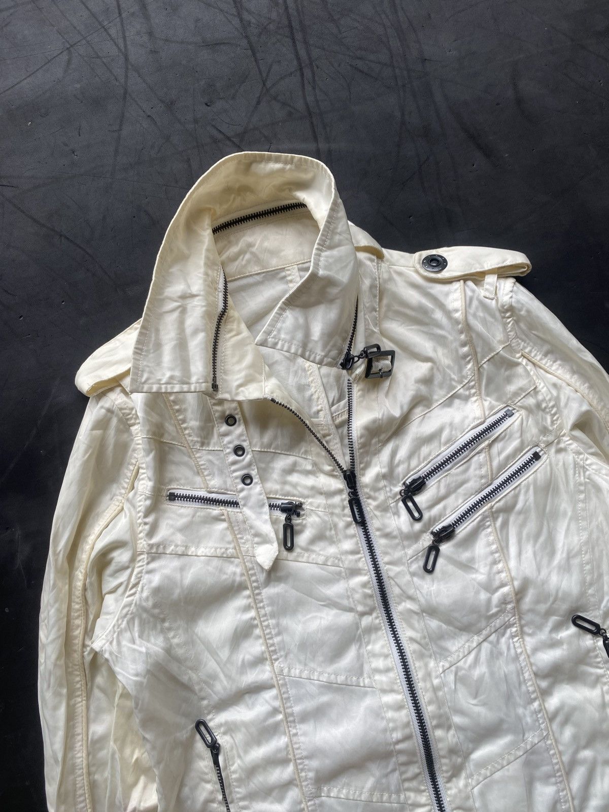 If Six Was Nine × Japanese Brand × Le Grande Bleu (L.G.B.) Pointchary japanese white biker jacket ifsix kmrii Size US M / EU 48-50 / 2 - 4 Thumbnail