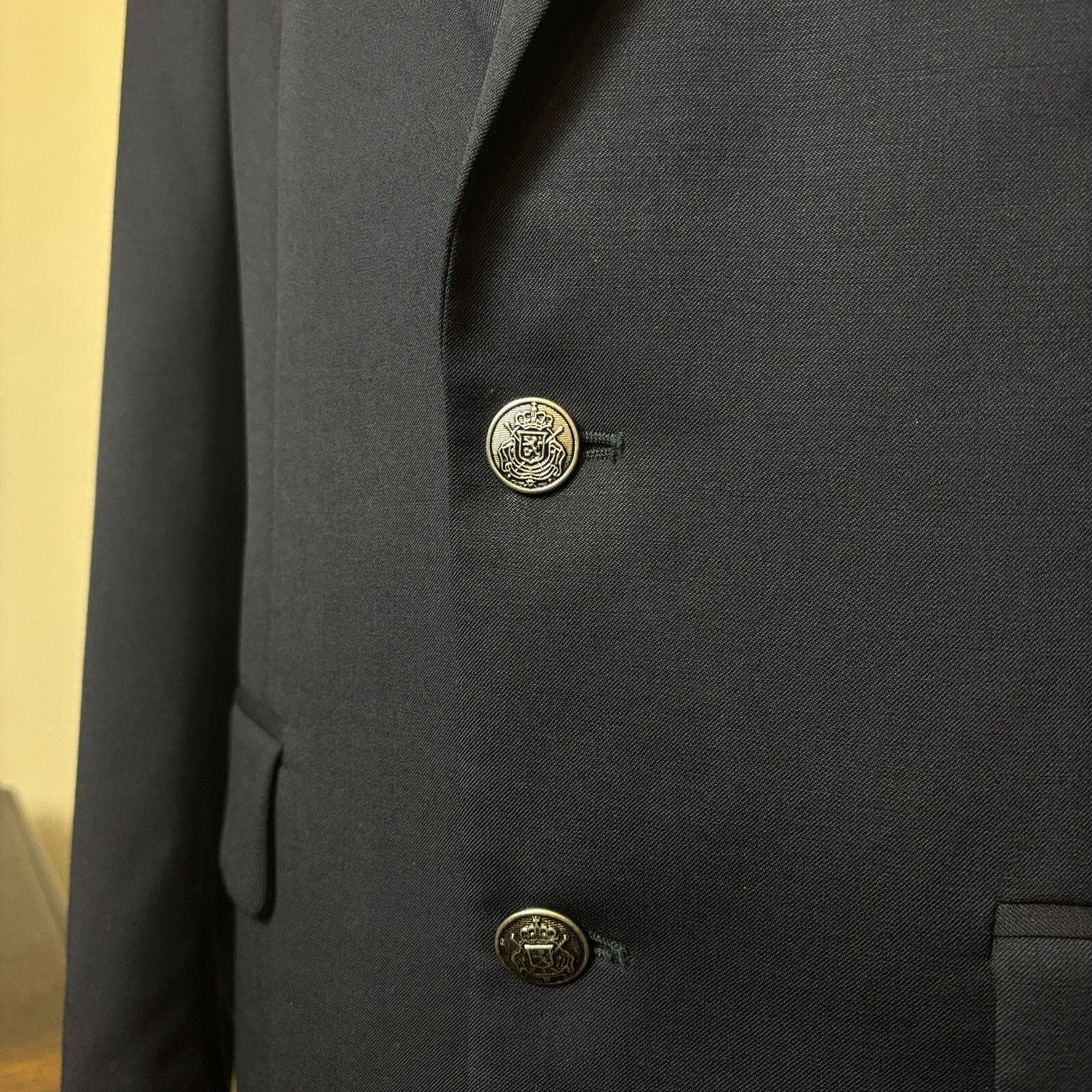 Michael Kors Michael Kors Men's 38R Sport Coat Blazer Navy Wool Suit Jack Size 38R - 4 Thumbnail
