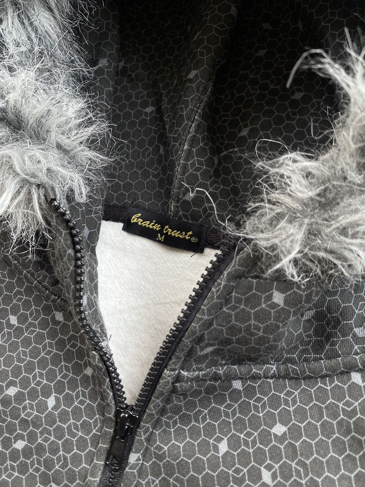 If Six Was Nine × Japanese Brand × Le Grande Bleu (L.G.B.) Vintage Japanes Brain trust fur hoodie if6was9 style Size US M / EU 48-50 / 2 - 5 Thumbnail