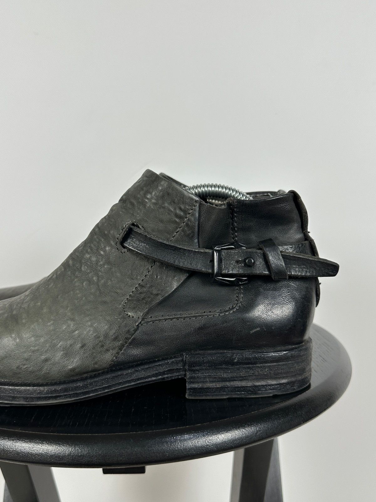 A.S.98 A.S.98. Airstep Leather Biker Ankle Boots Size US 8 / IT 38 - 14 Thumbnail