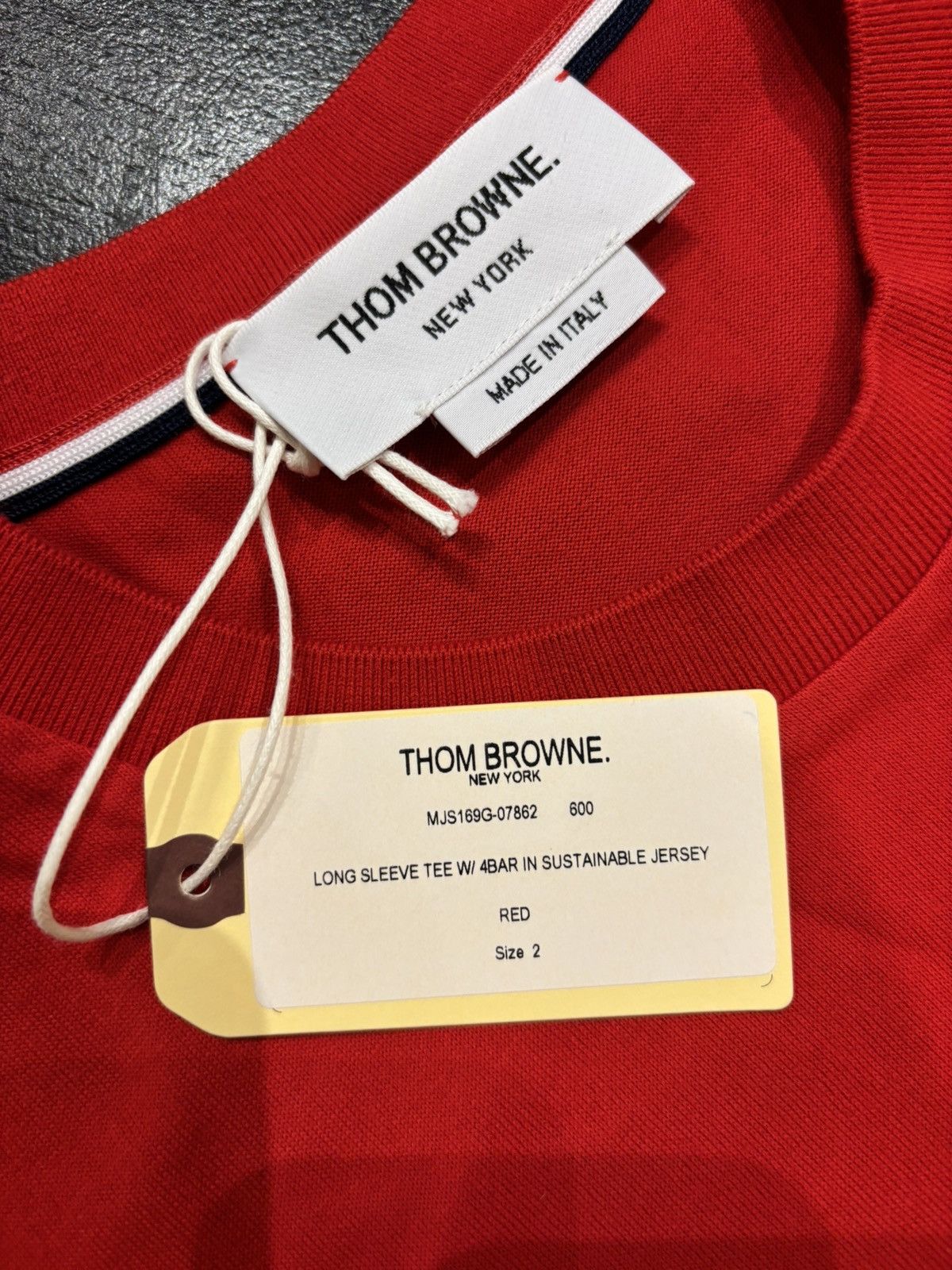 Thom Browne Thom Browne 4 Bar Longsleeve Tee Size US M / EU 48-50 / 2 - 3 Thumbnail
