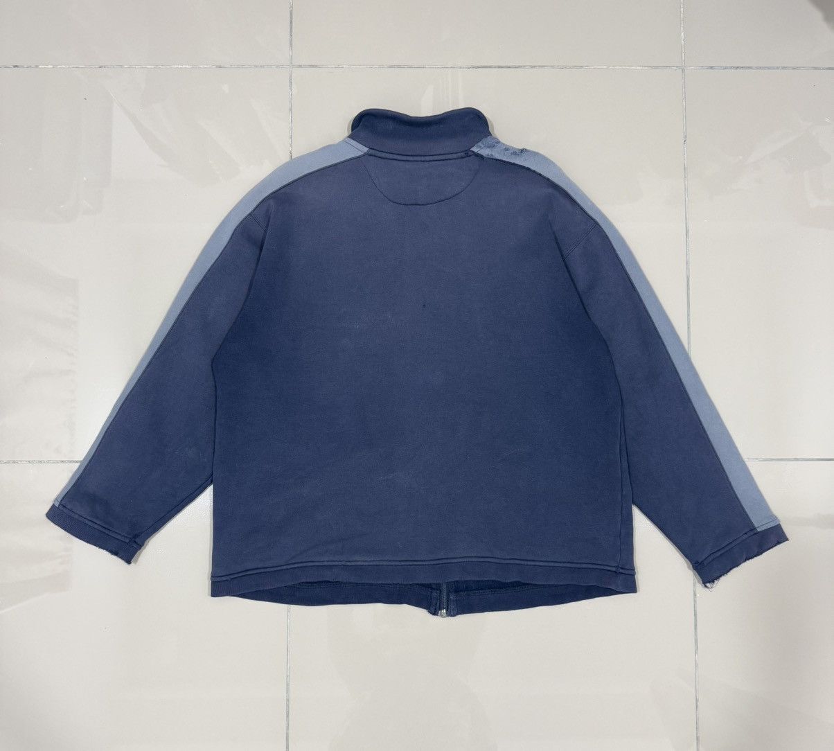 Nike × Vintage Trashed Nike Zipper Sweater Size US M / EU 48-50 / 2 - 2 Thumbnail